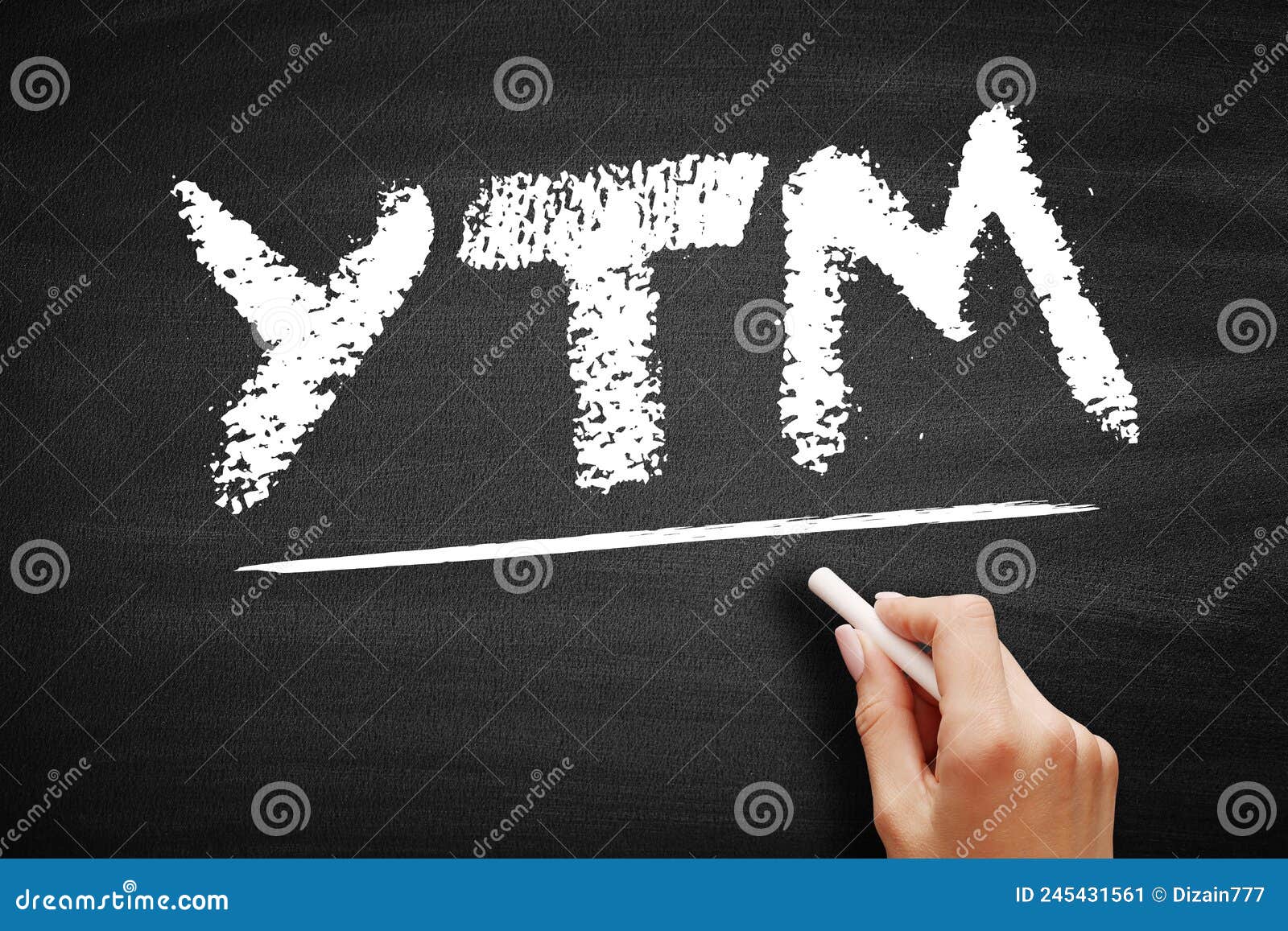 ytm - yield to maturity is the percentage rate of return for a bond assuming that the investor holds the asset until its maturity
