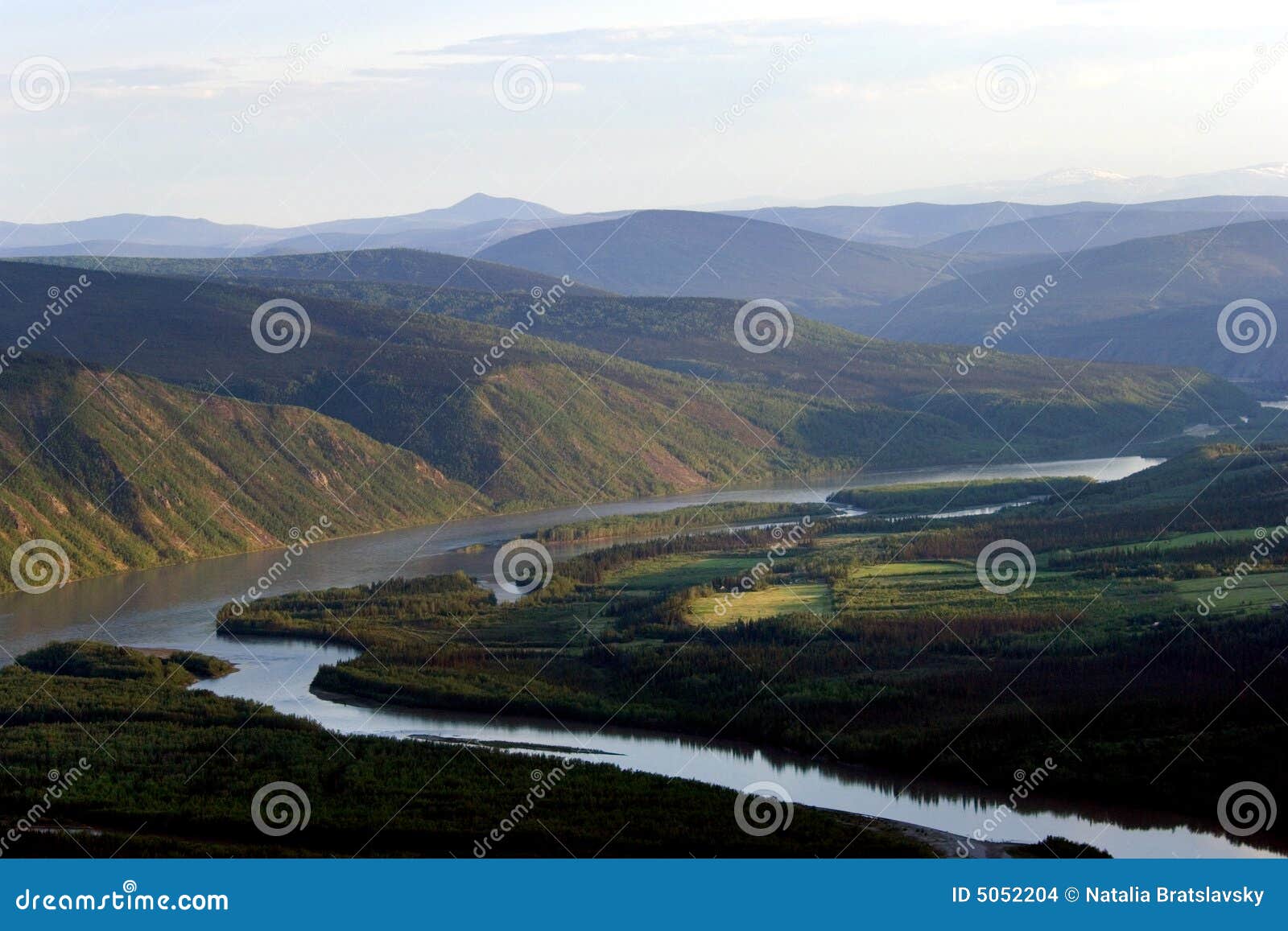 Yucon river around Dawson city, Klondike, Canada