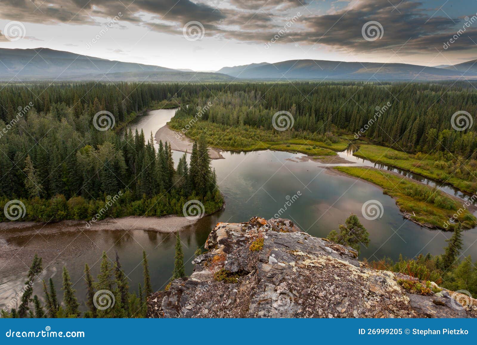 yukon canada taiga wilderness and mcquesten river