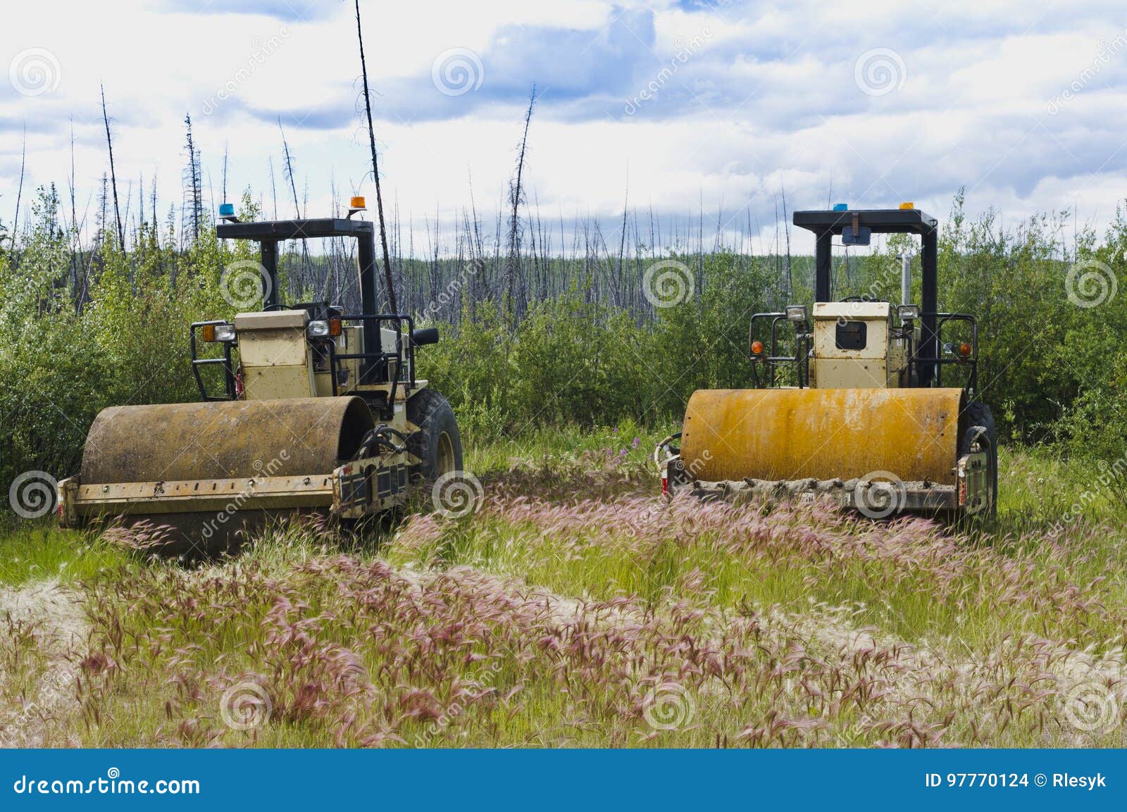 Yukon Highway Maintenance Equipment Stock Photo Image of machinery