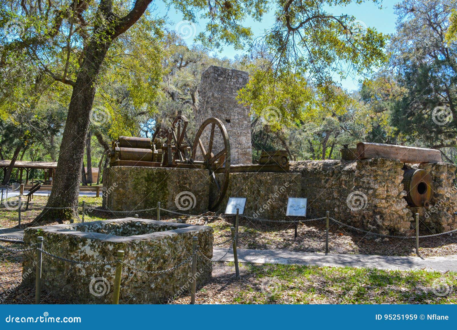Yulee Sugar Mill Ruins Historic State Park in Homosassa Florida USA