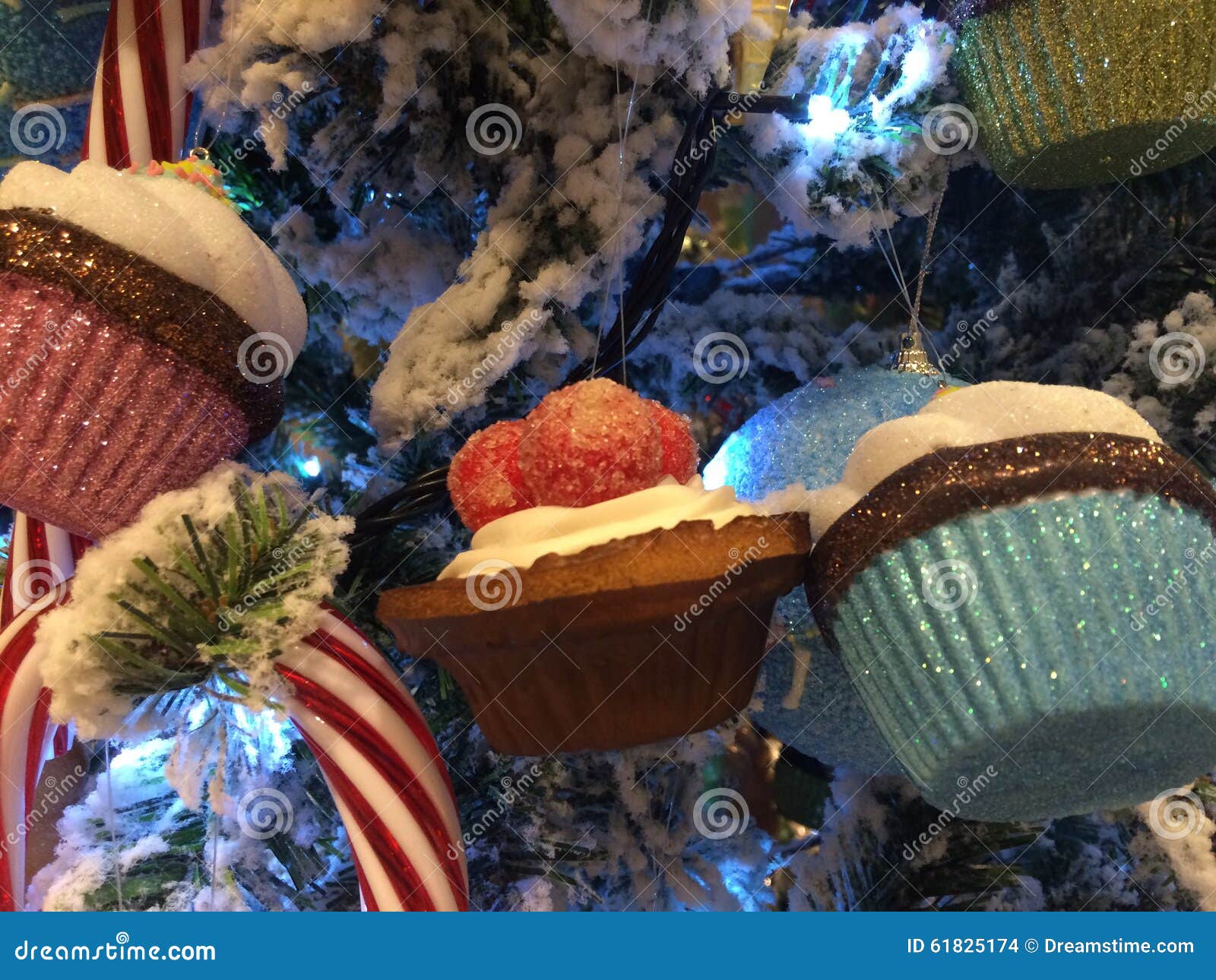 Yummy Christmas tree stock photo. Image of cupcakes, designs 61825174