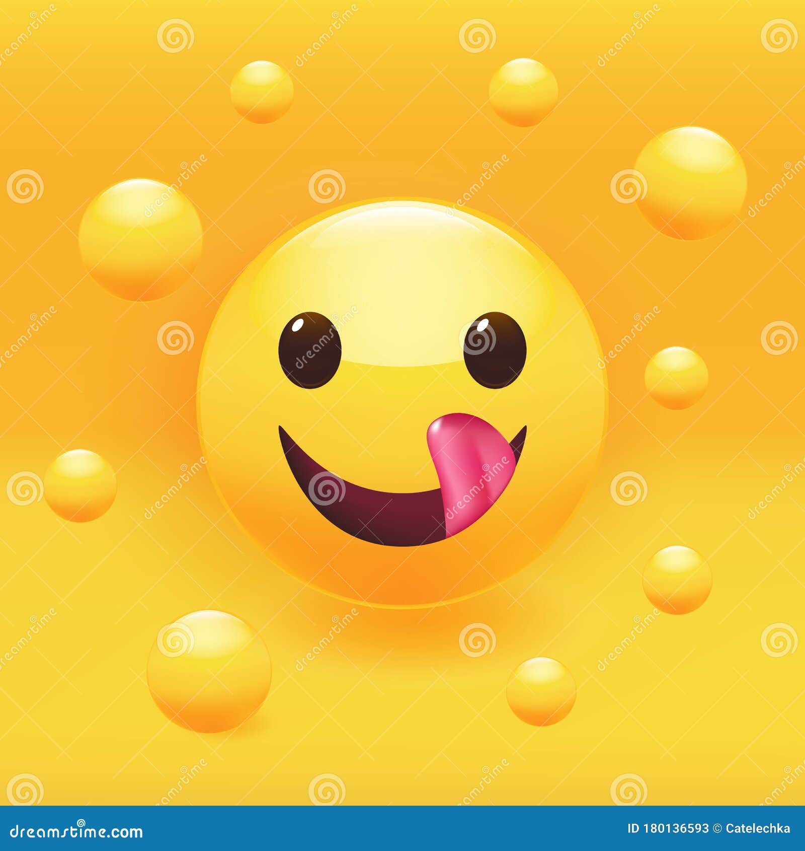 Premium Vector  Smile emoticon on yellow background