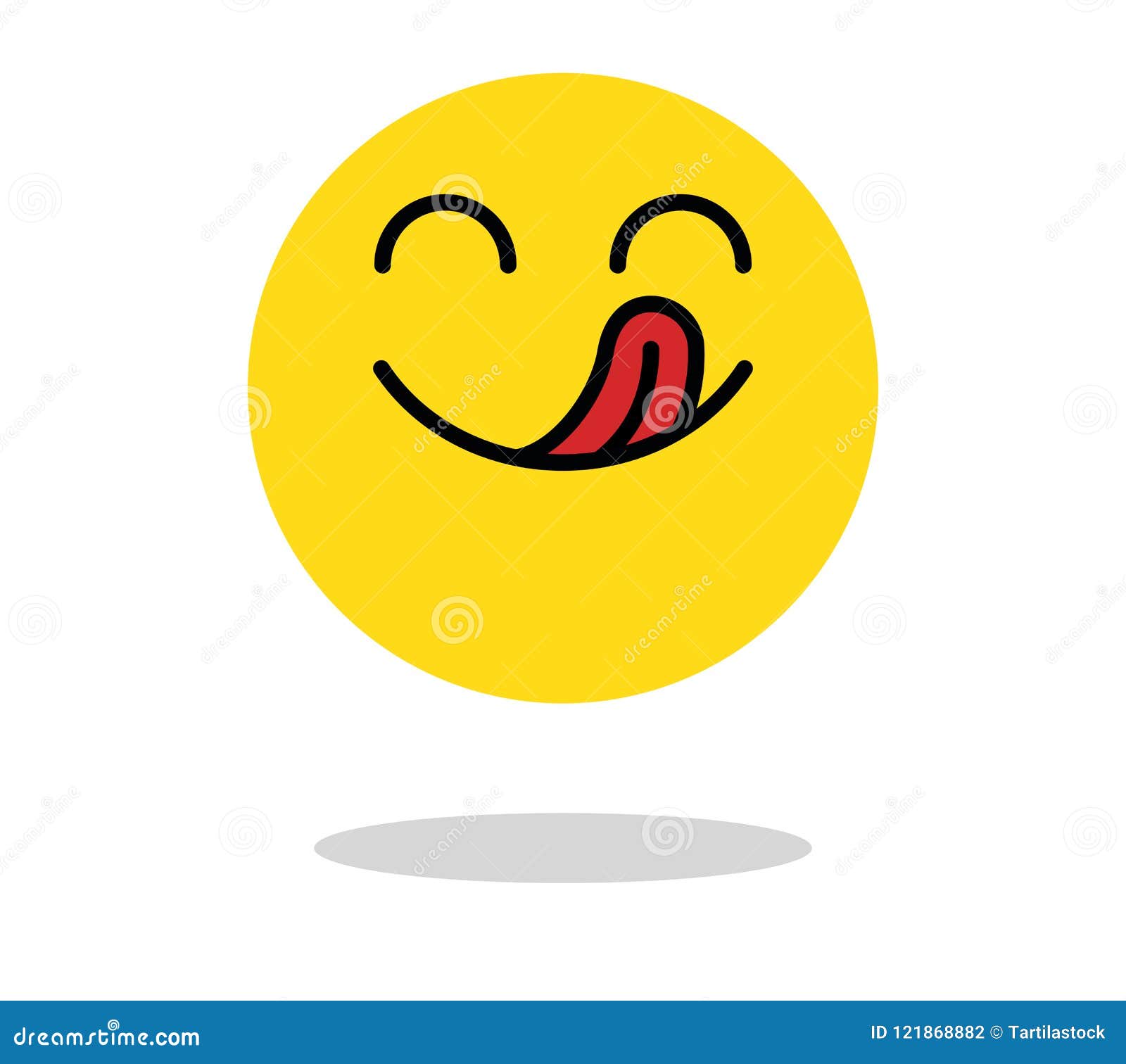 yummy icon. hungry smiling face with mouth and tongue. delicious, tasty mood  cartoon 