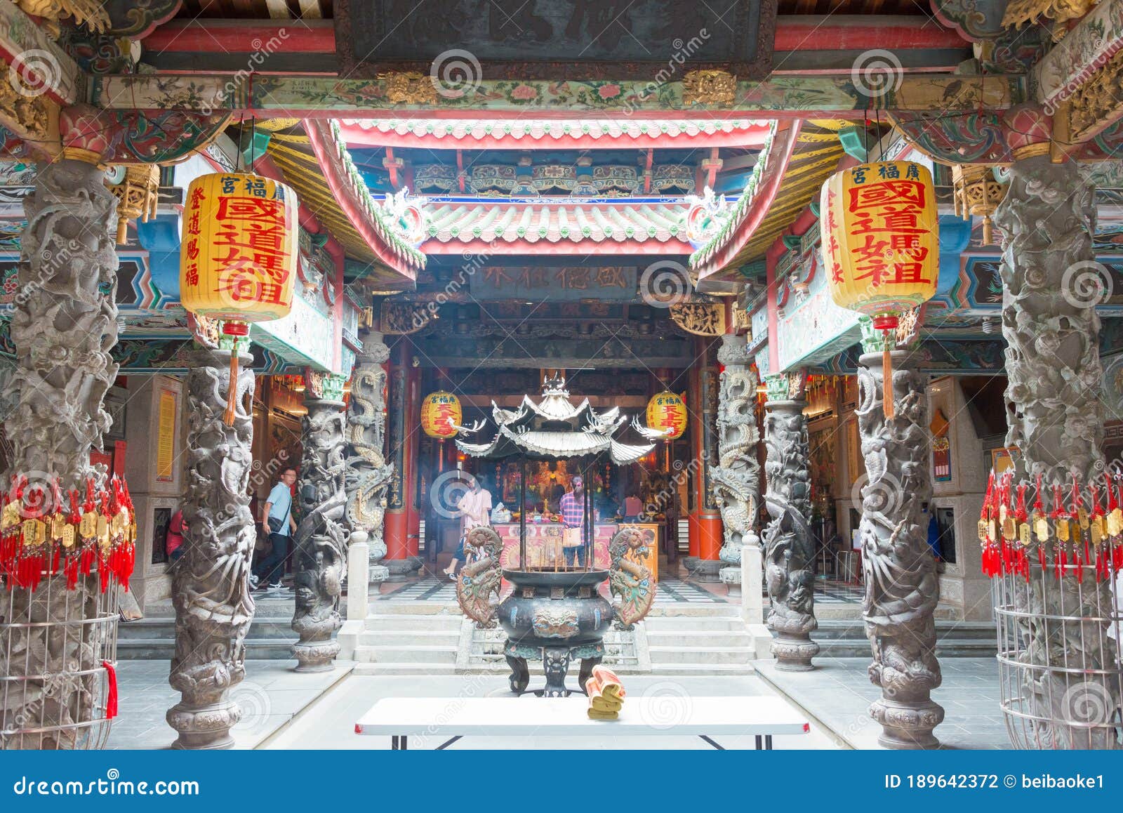 xiluo guangfu temple in xiluo, yunlin, taiwan. the temple was originally built in 1644