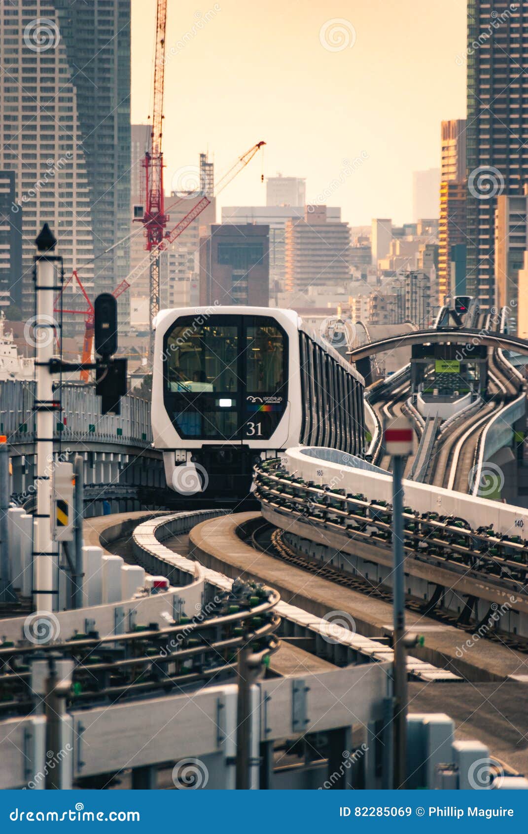 Yurikamome Line In Tokyo Editorial Stock Image Image Of Station