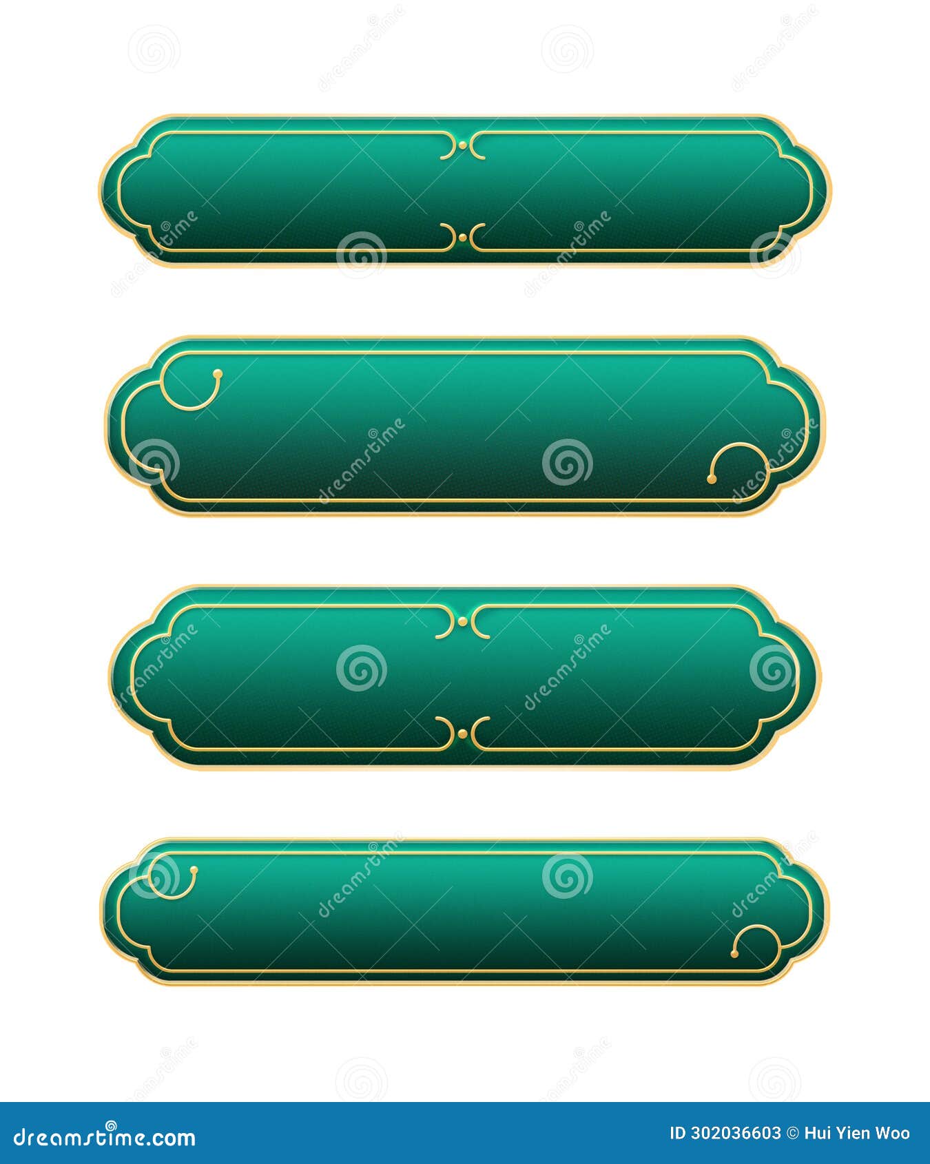 Simple 3d Turquoise Green Curve Elegant Gold Premium Longer Tittle Frame  Banner. Stock Image - Image of rectangle, color: 302036603