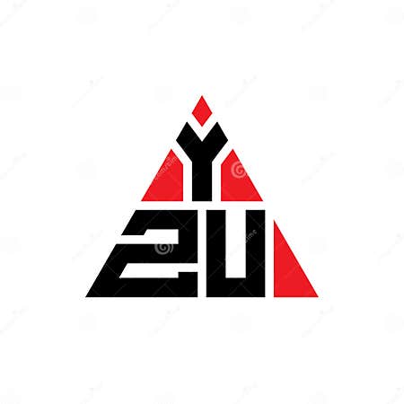 YZU Triangle Letter Logo Design with Triangle Shape. YZU Triangle Logo ...