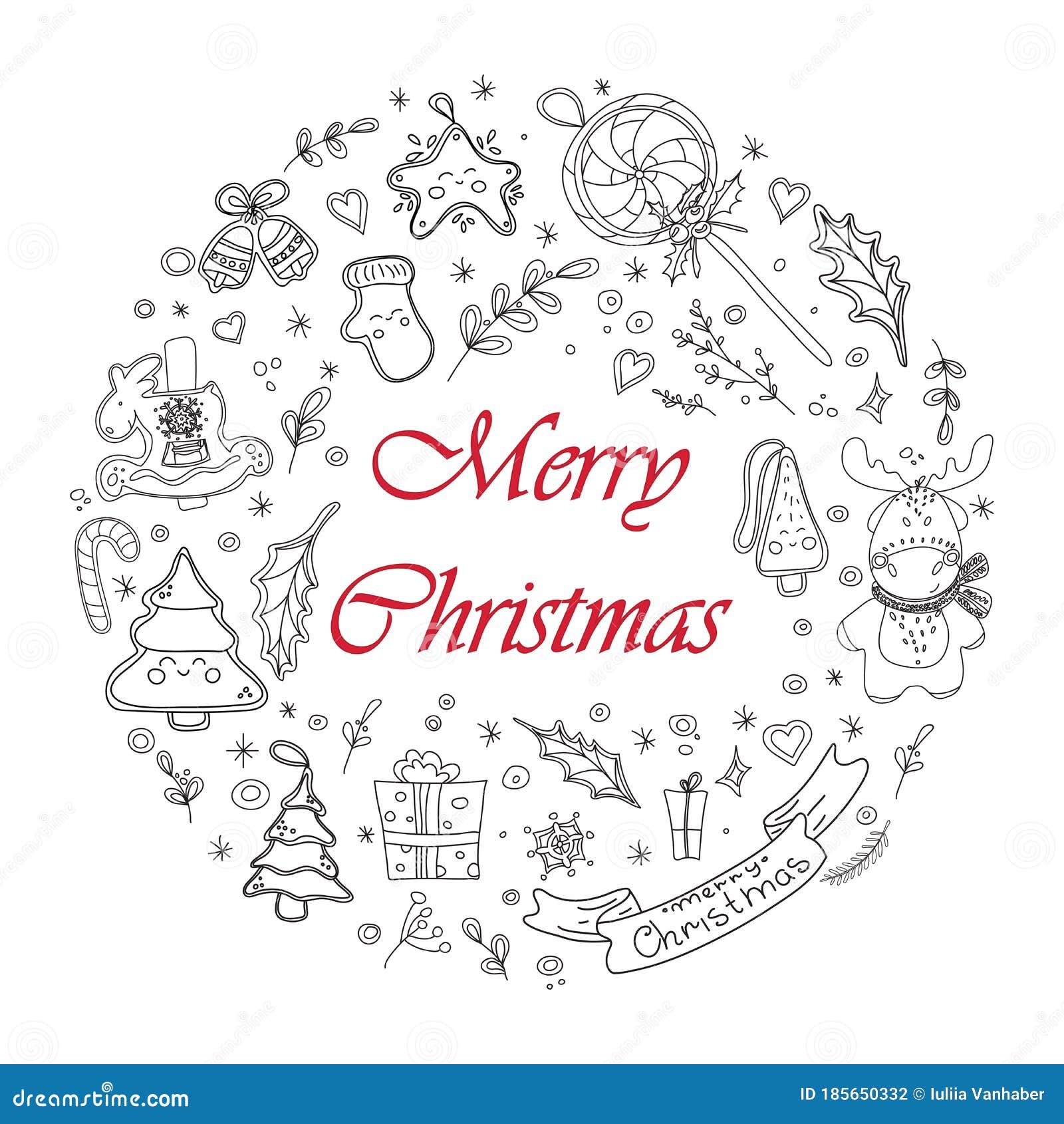 Continuous one line drawing Christmas design elements. Simple modern symbol  by one line for Winter holidays, merry christmas and happy new year  decoration. Fashionable trend vector 12962668 Vector Art at Vecteezy