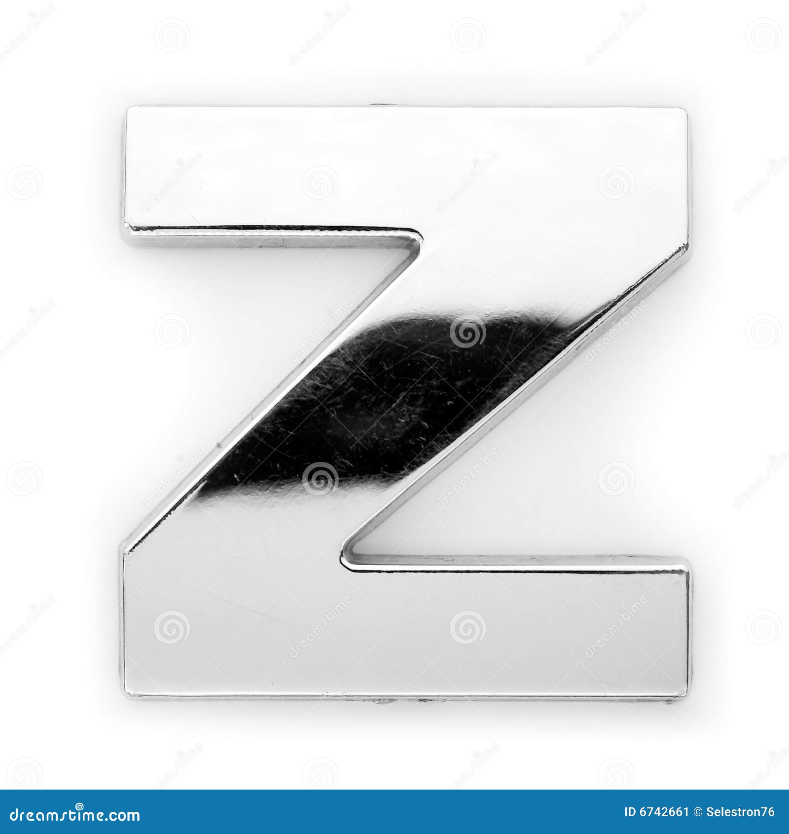 Z Metal Letter Stock Image Image 6742661