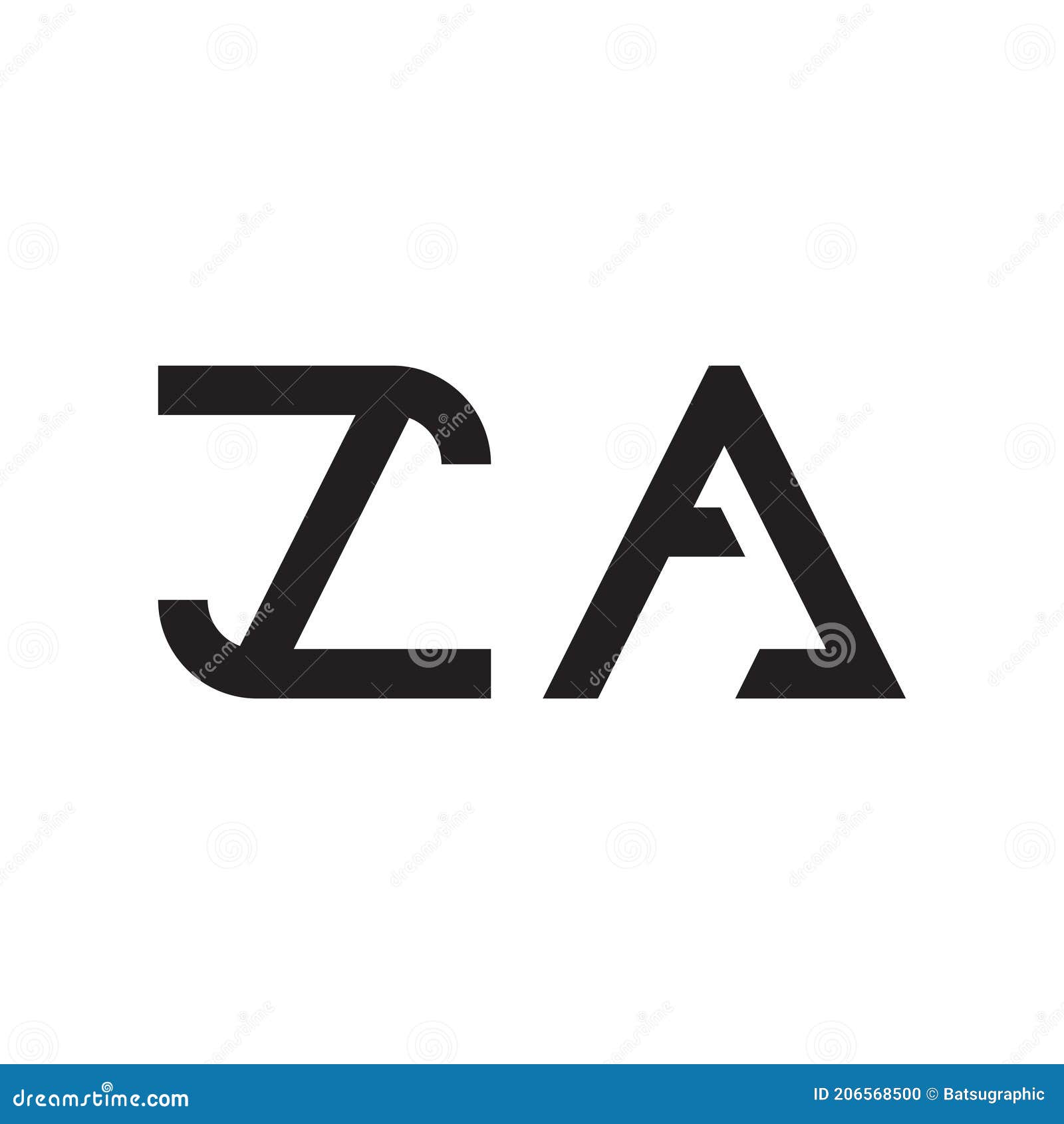 za initial letter  logo icon