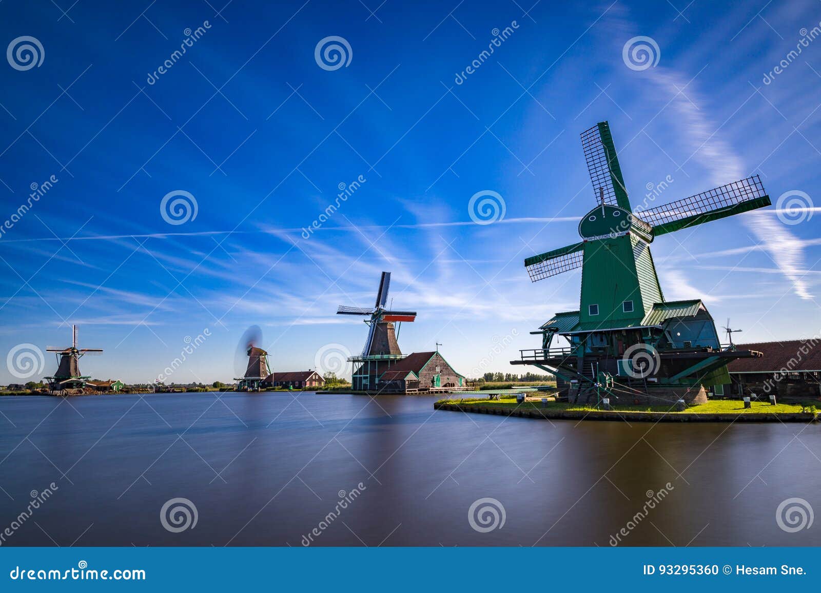 zaanse schans very popular tourist attractions in holland.