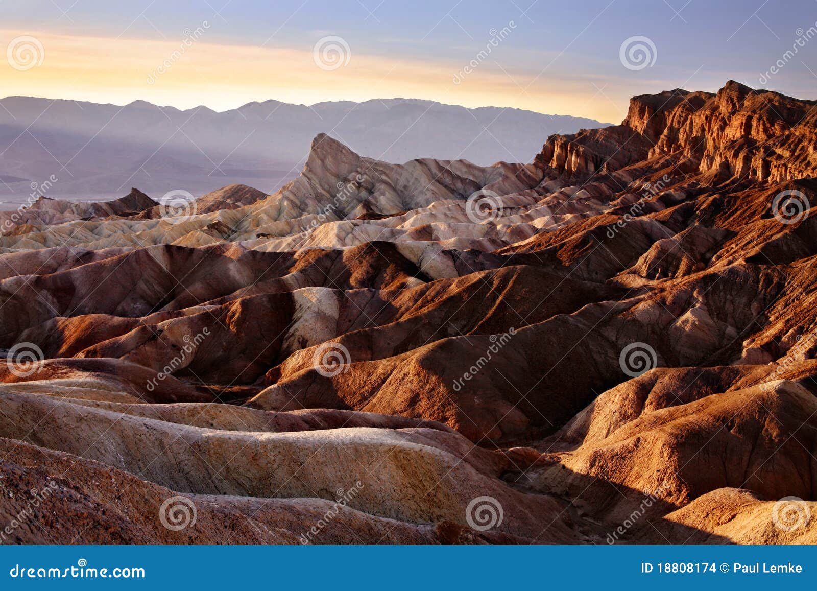 Zabriskie Point stock photo. Image of evening, sediment 18808174