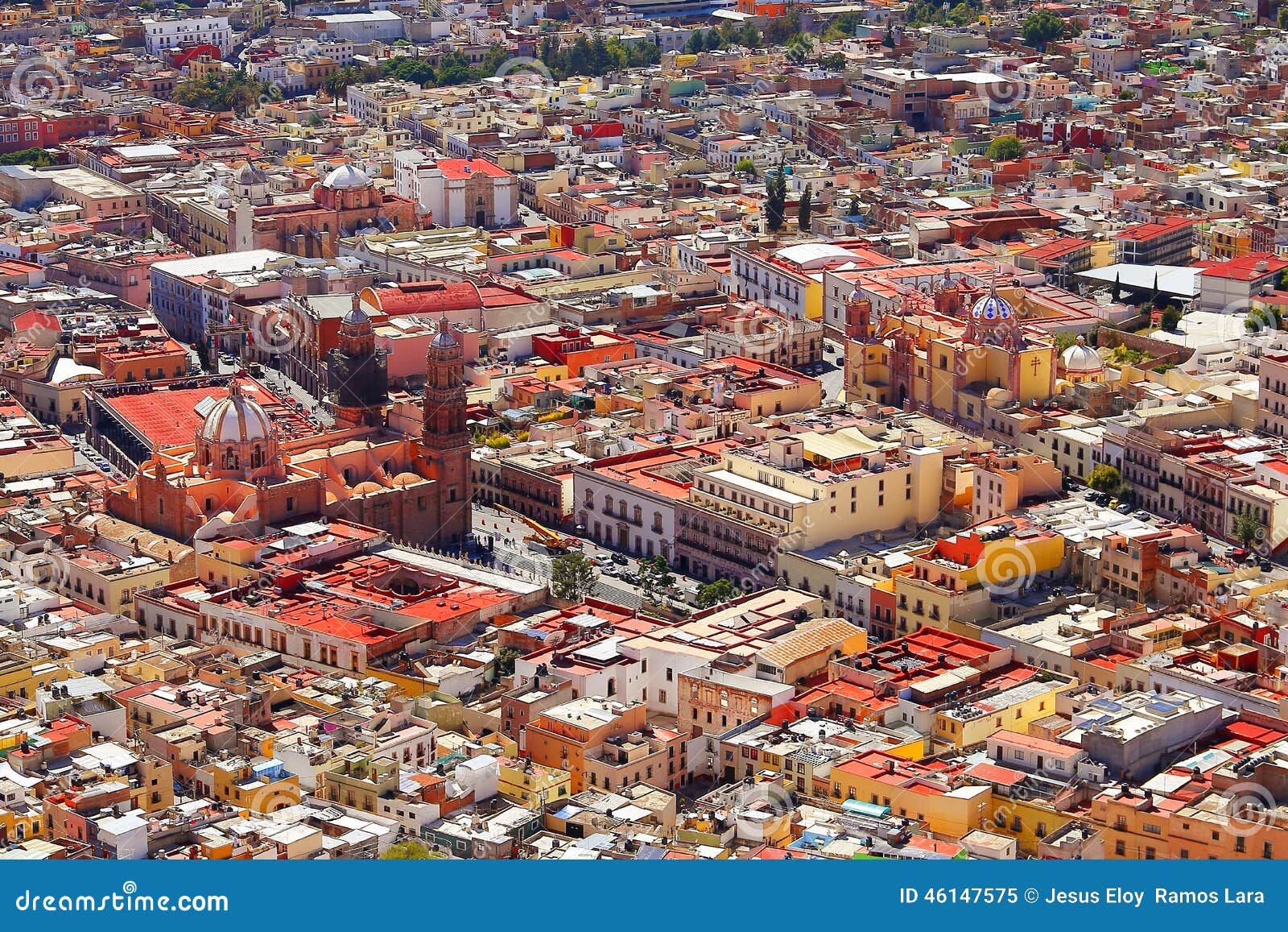 aerial view of zacatecas city, mexico i