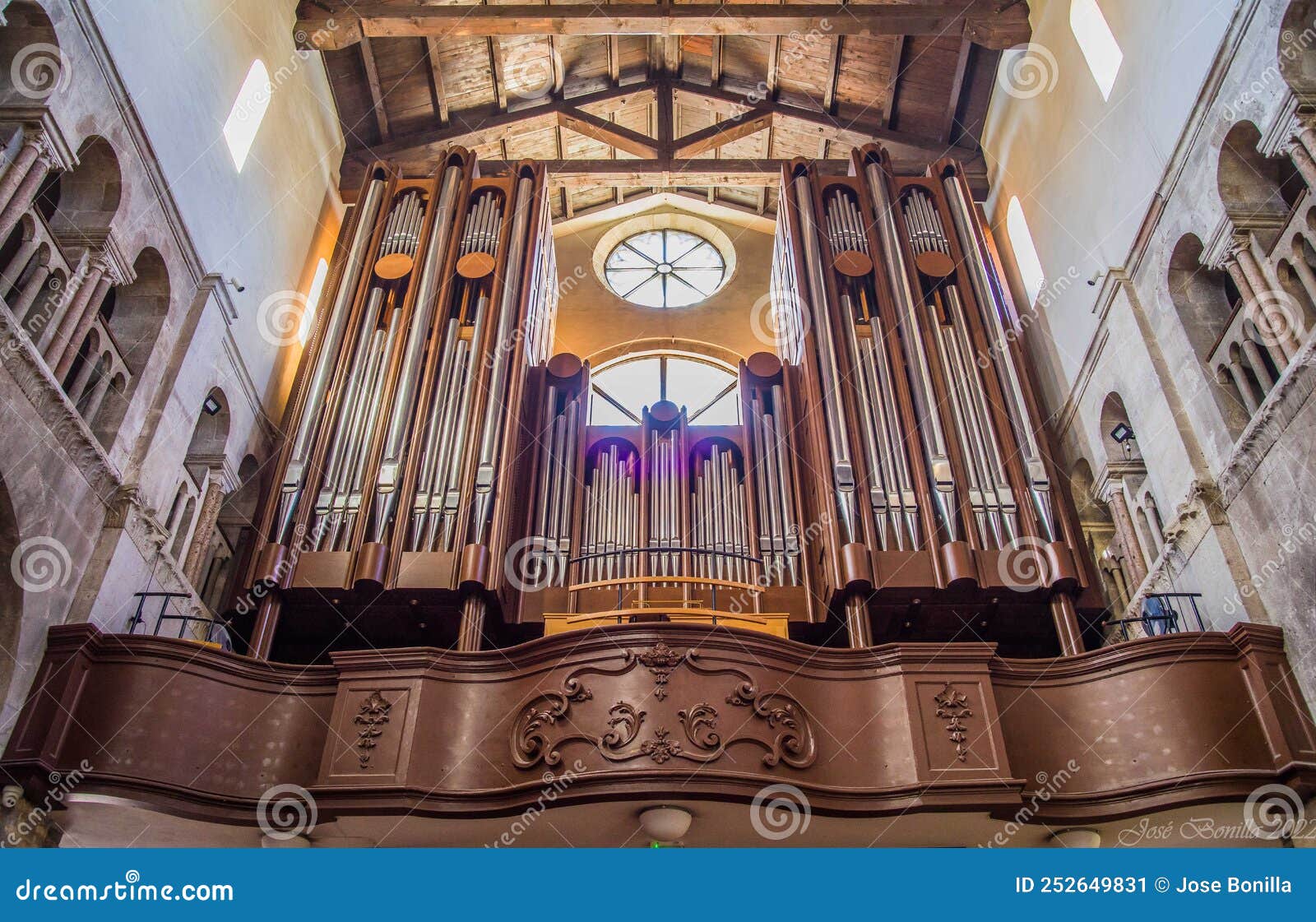 zadar. croacia. organ in cathedral. nice instrument.