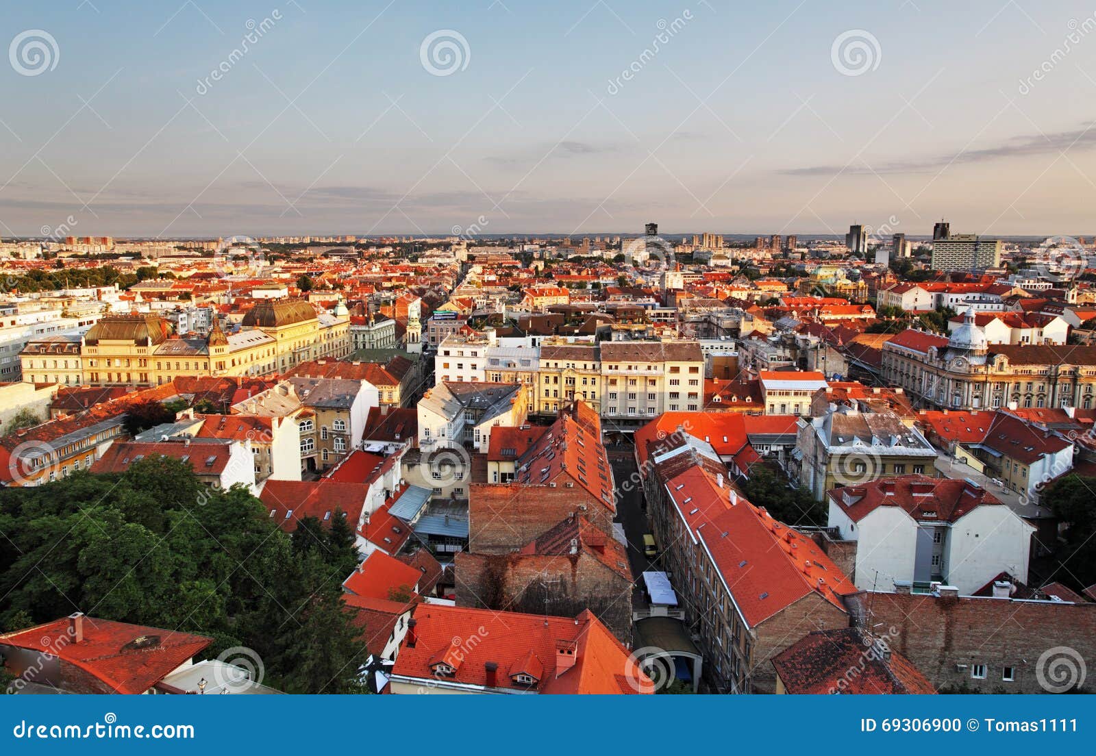 Zagreb cityspace stock photo. Image of balkans, europe 69306900