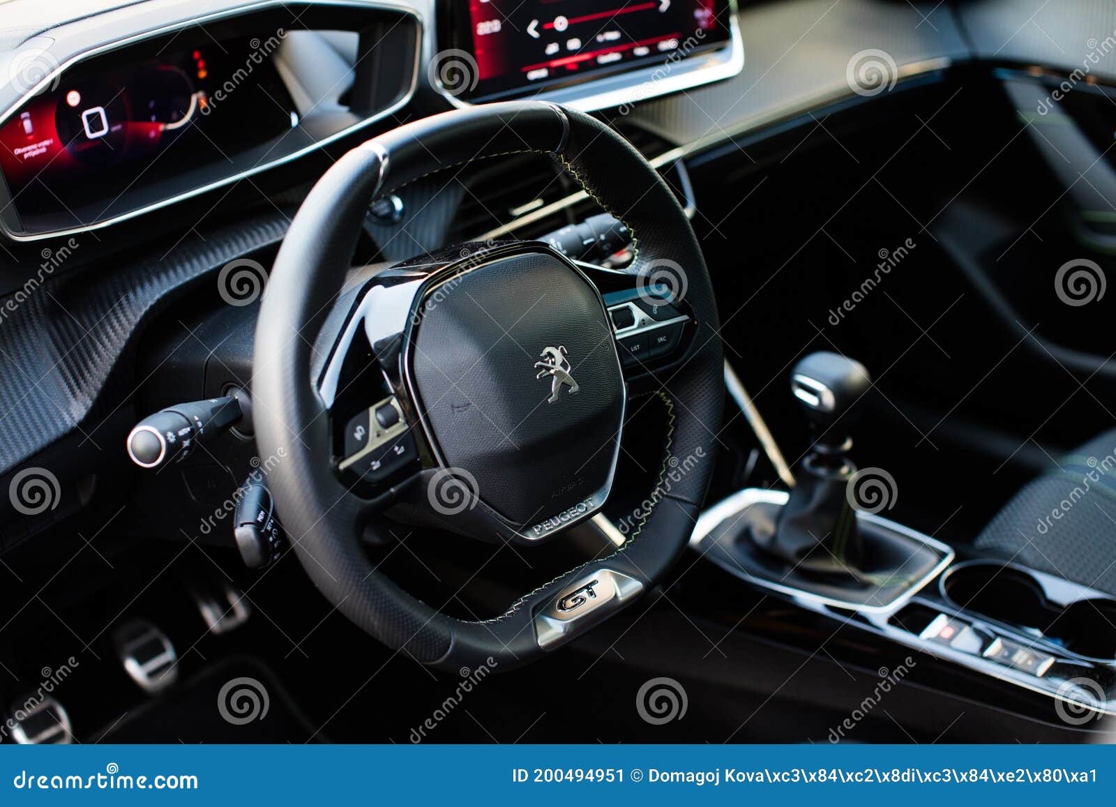 have fun Zoo Attach to New Peugeot 208 GT Line Interior Details Editorial Photo - Image of 2020,  details: 200494951
