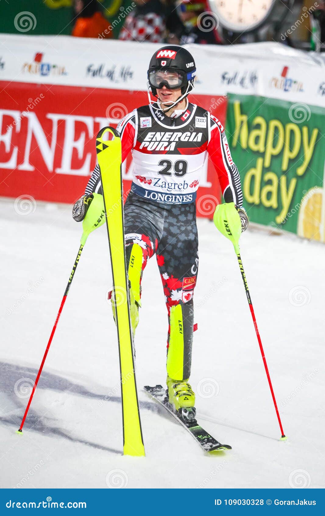 Audi FIS World Cup Mens Slalom Second Run Editorial Stock ...