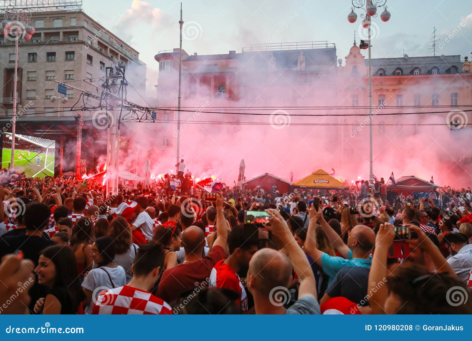 Croatian Football fans editorial stock photo. Image of champion - 120980208