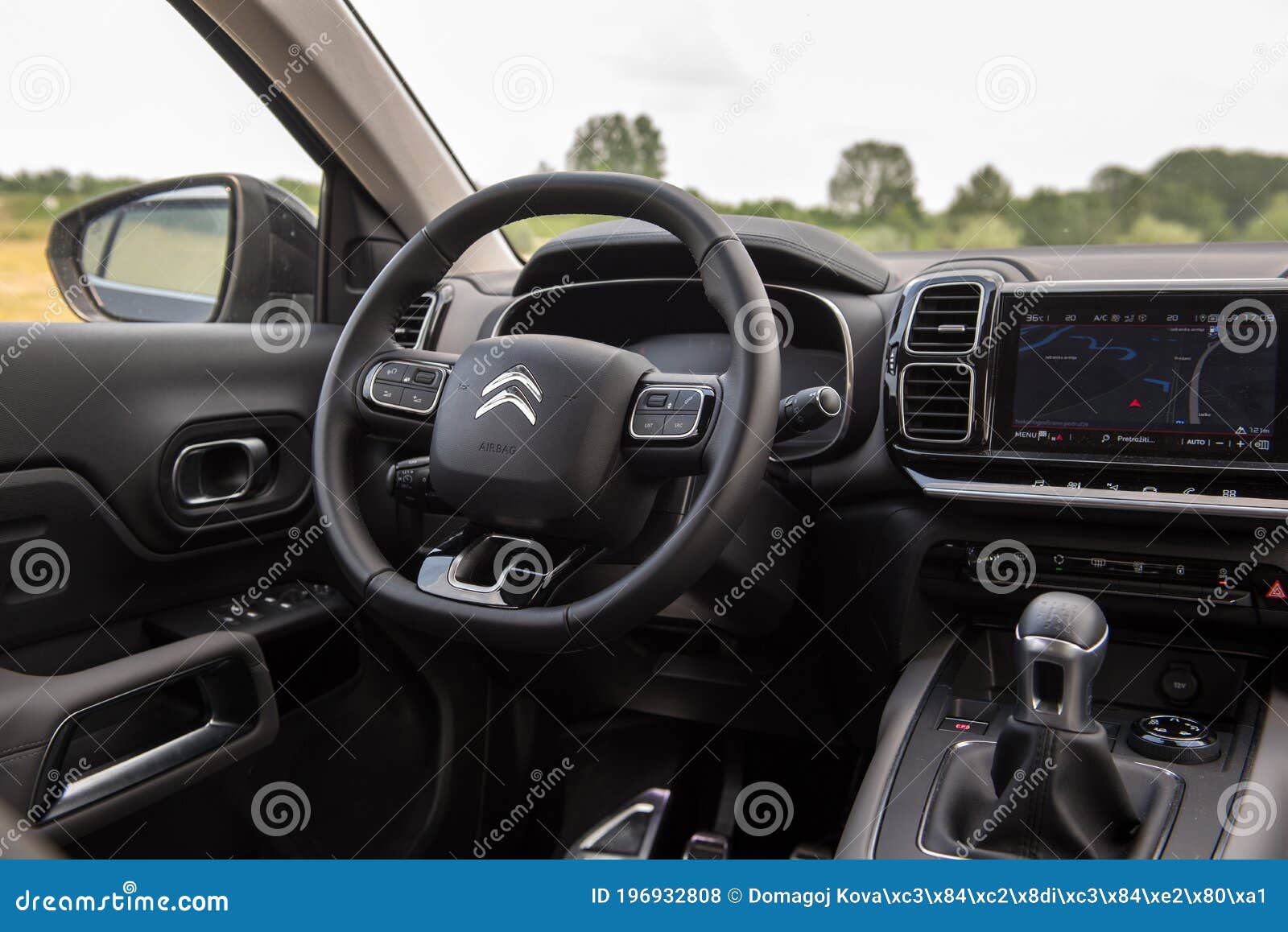 New Citroen SUV C5 Aircross Interior Design Editorial Stock Photo