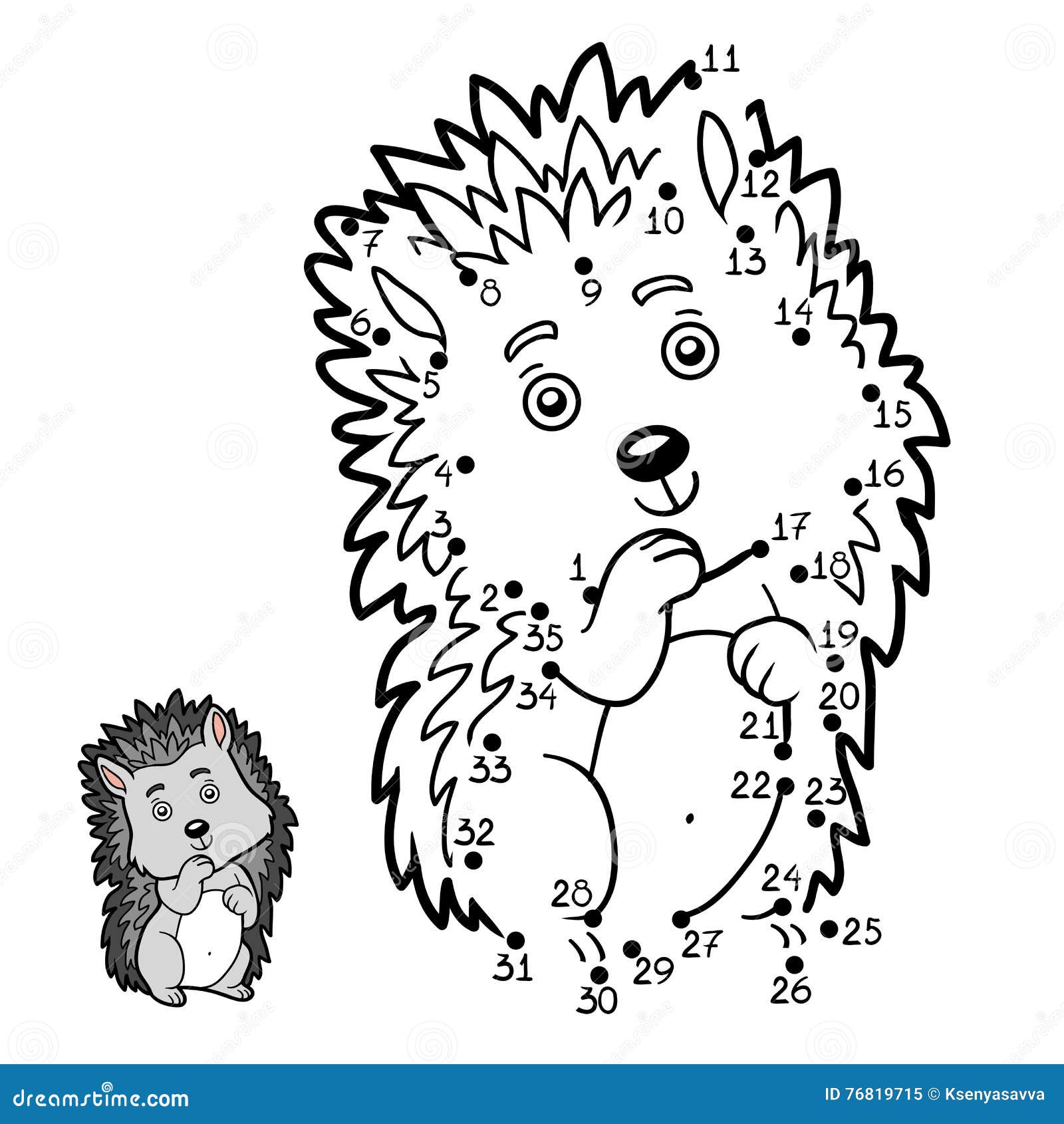 Zahlenspiel, Igeles vektor abbildung. Illustration von farbe - 76819715