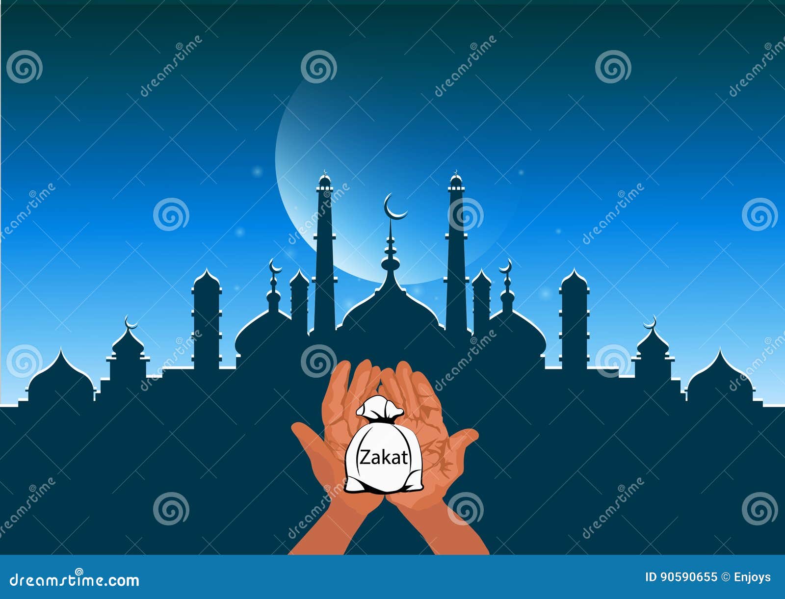 Zakat Giving Money To The Poor Islam Concept Religious Tax Zakat Giving Money To The Poor Islam Concept Religious Tax
