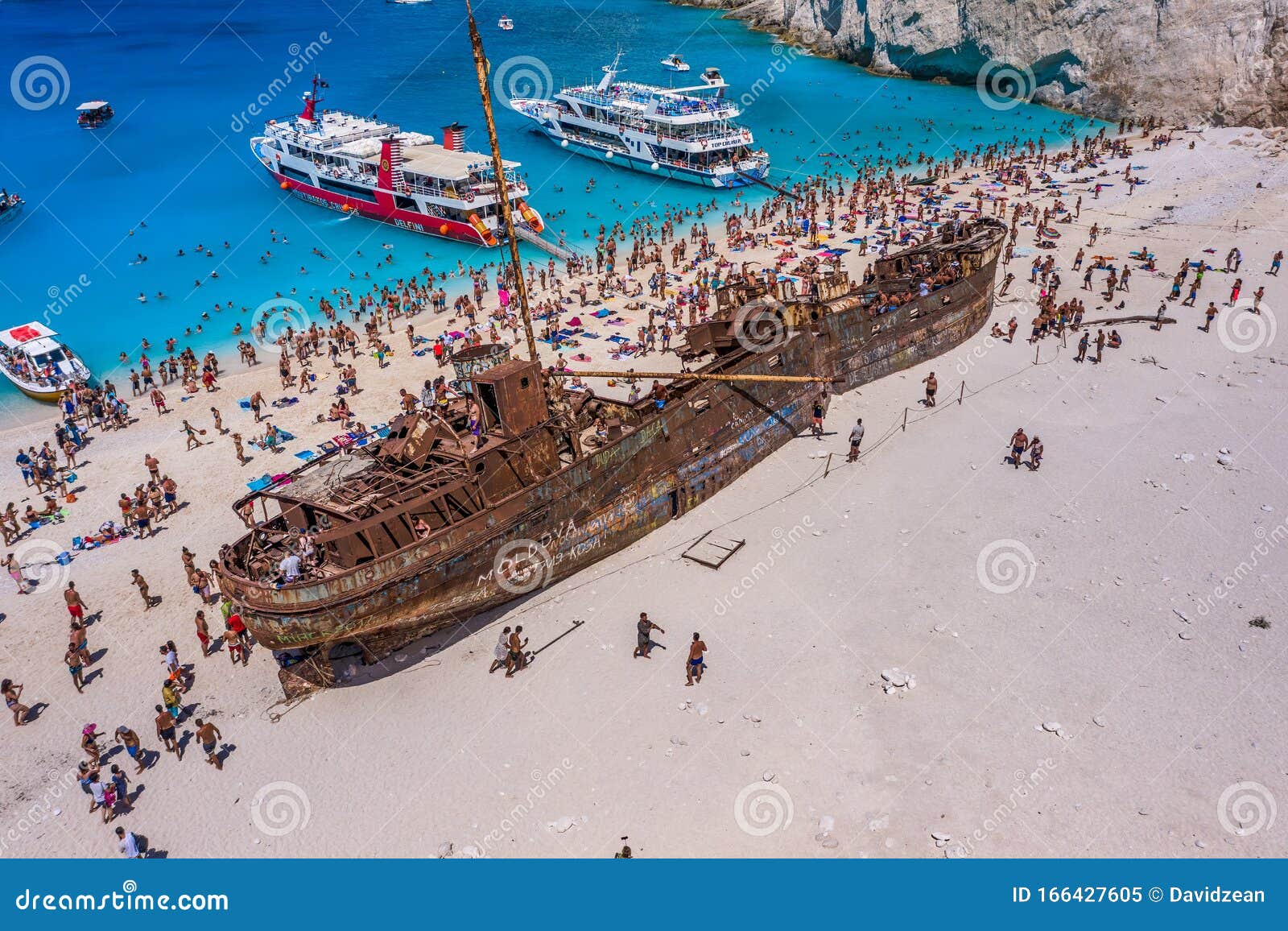 Shipwreck At Navagio Beach Zakynthos Editorial Photo Cartoondealer