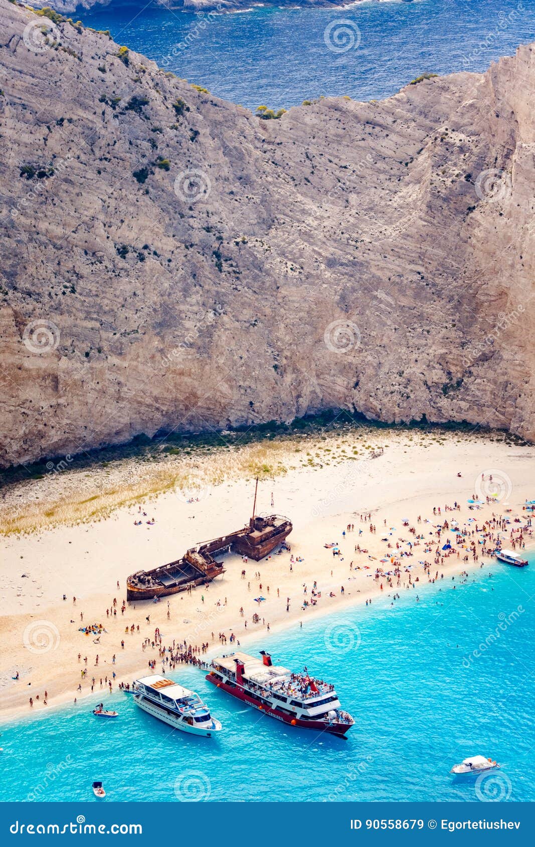 Zakynthos, Shipwreck, Navagio Editorial Stock Image - Image of ...