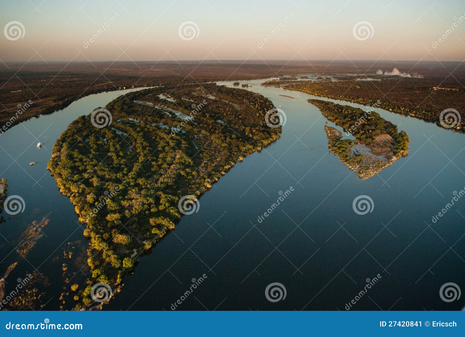 zambezi river from the air