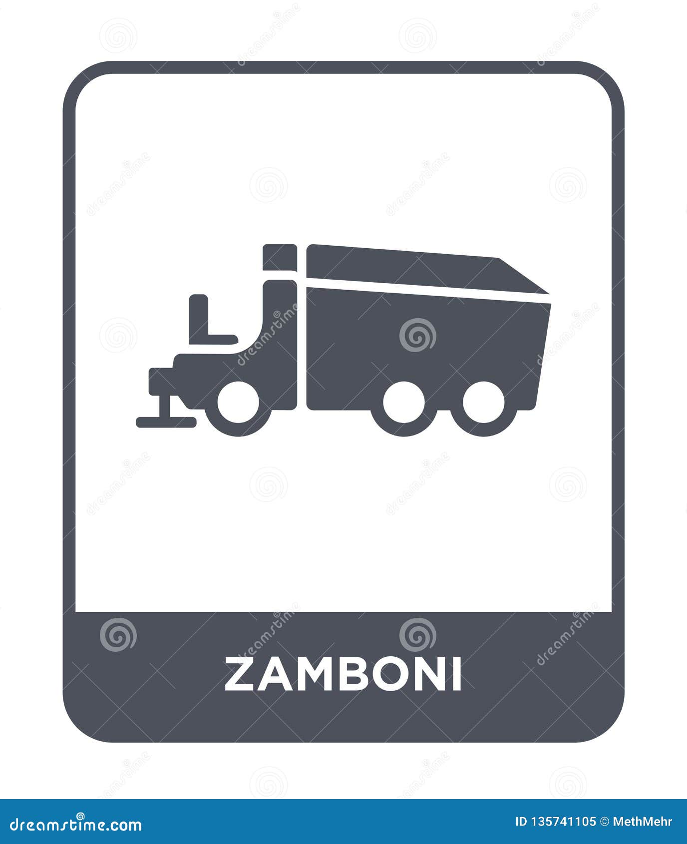 zamboni icon in trendy  style. zamboni icon  on white background. zamboni  icon simple and modern flat 