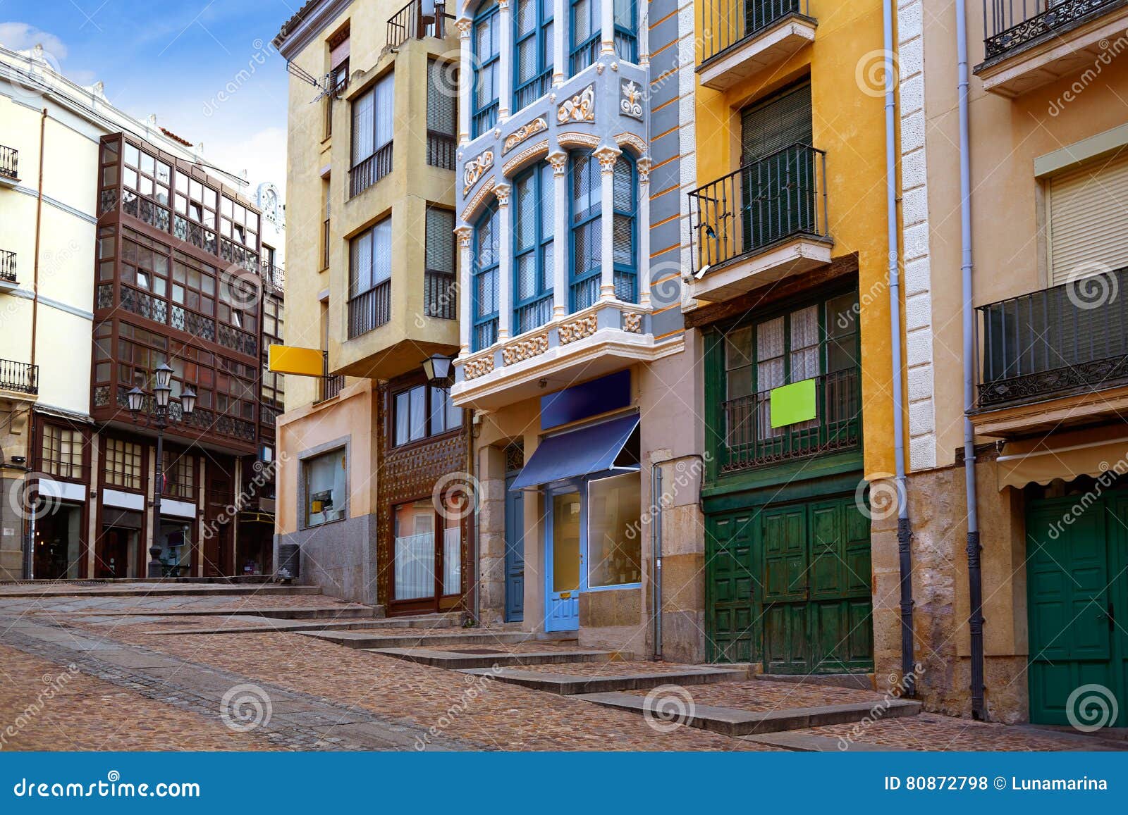 zamora street balboraz in spain via de la plata