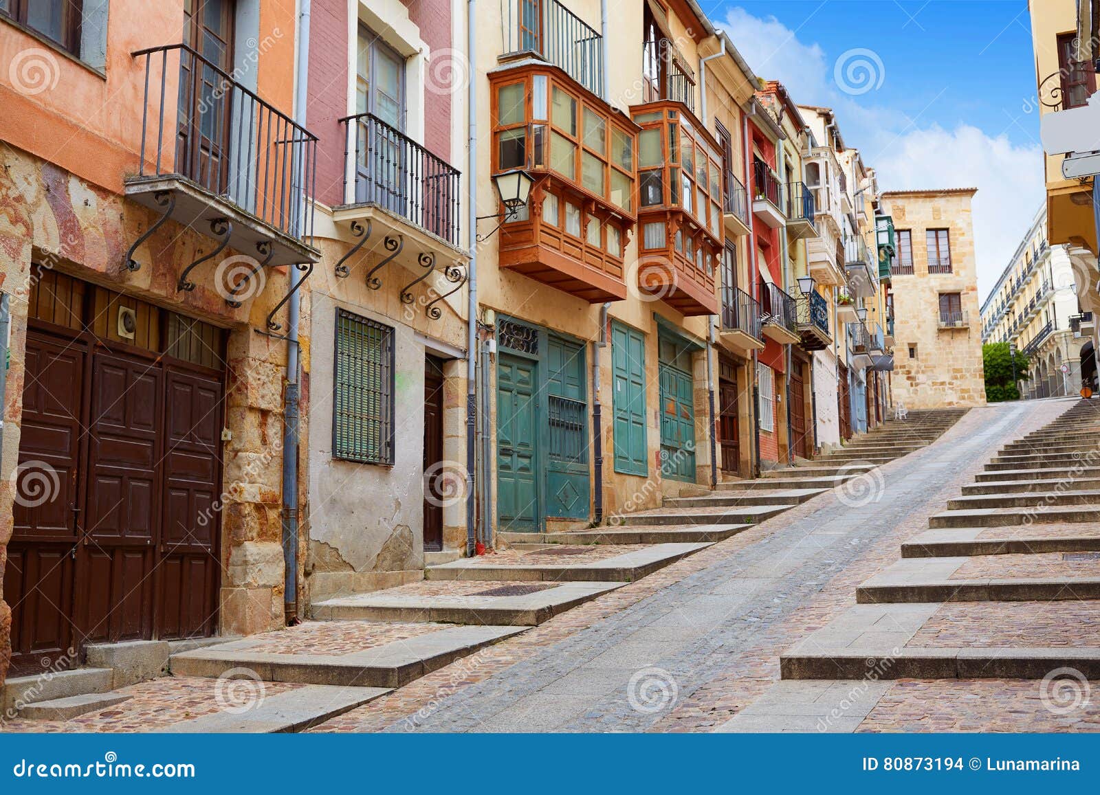 zamora street balboraz in spain via de la plata