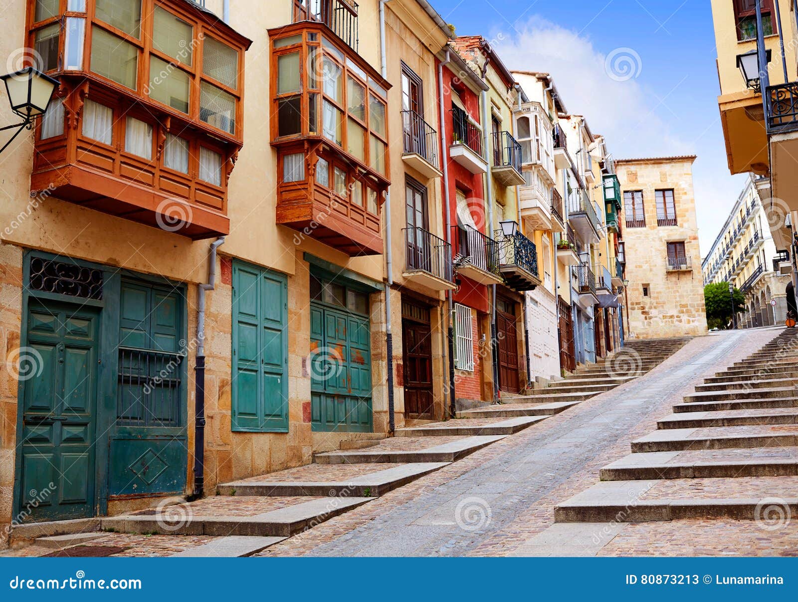 zamora street balboraz in spain via de la plata