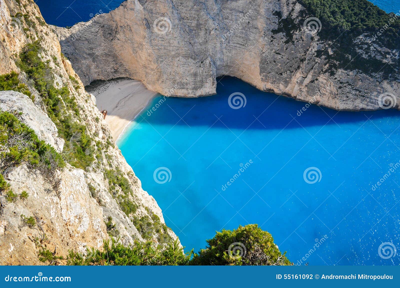 Zante shipwreck beach stock photo. Image of island, paradise 55161092