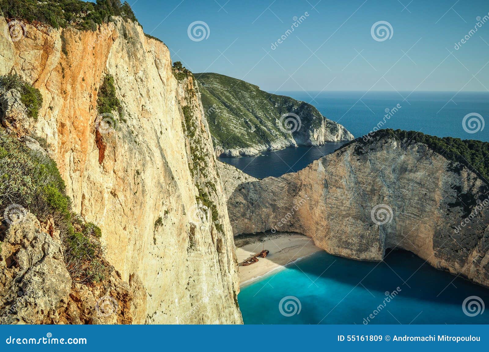 Zante shipwreck beach stock image. Image of ship, island 55161809
