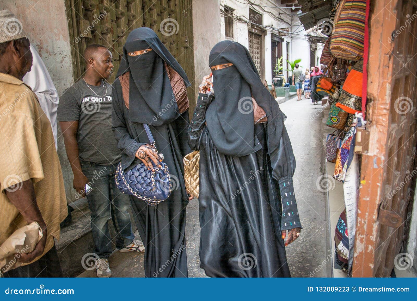 Women Walking Through Stone Town Zanzibar Tanzania Editorial Stock Photo Image Of Life Person 132009223