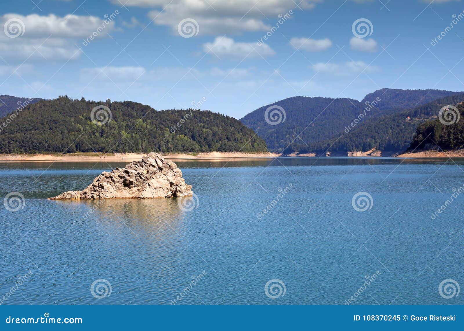 zaovine lake tara mountain serbia landscape