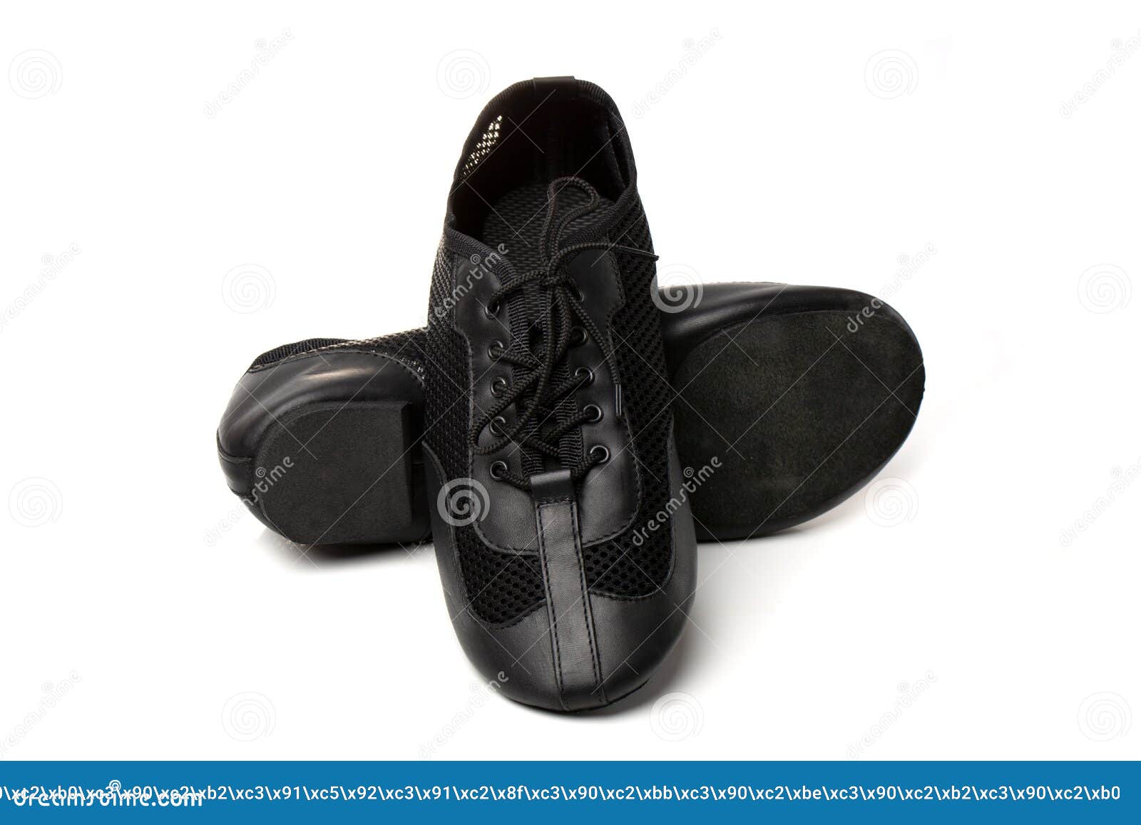 Zapatillas De Ballet Negro Profesional Para Bailar Jazz Con Fondo Blanco Foto de archivo - Imagen aptitud, negro: