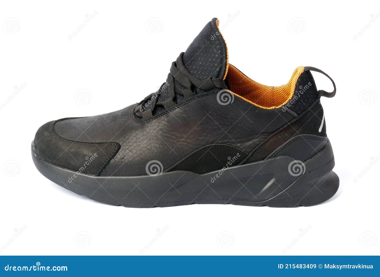 Zapatillas Para Hombre O Zapatos Aislados Sobre Fondo Blanco Imagen de archivo - Imagen de cordones, accesorios: 215483409