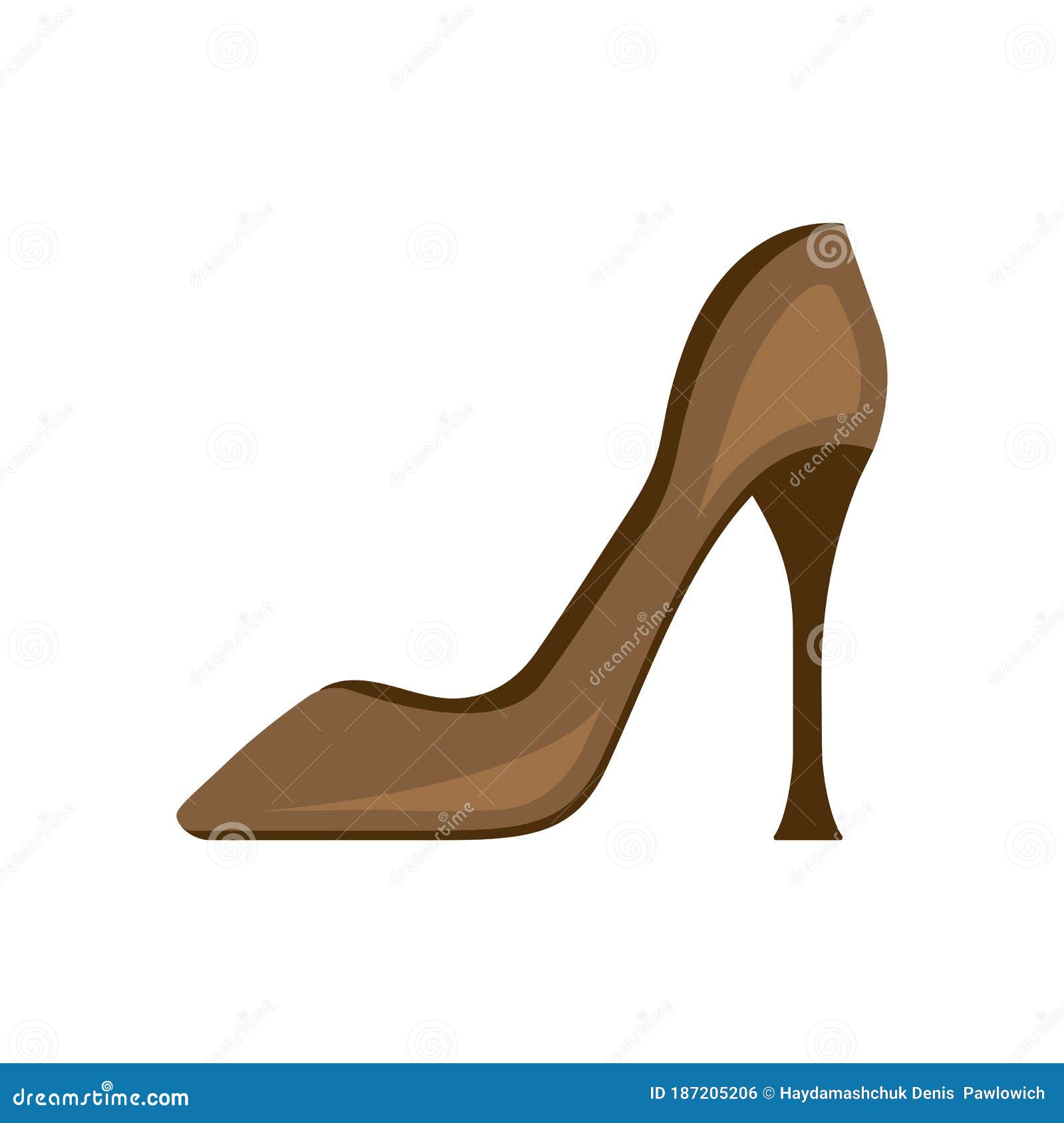 Zapatos Coloridos Para Tacones Altos Estiletto Para Mujeres Calzado Moda Para Niñas. Ilustración del Vector - Ilustración de accesorio, rojo: 187205206