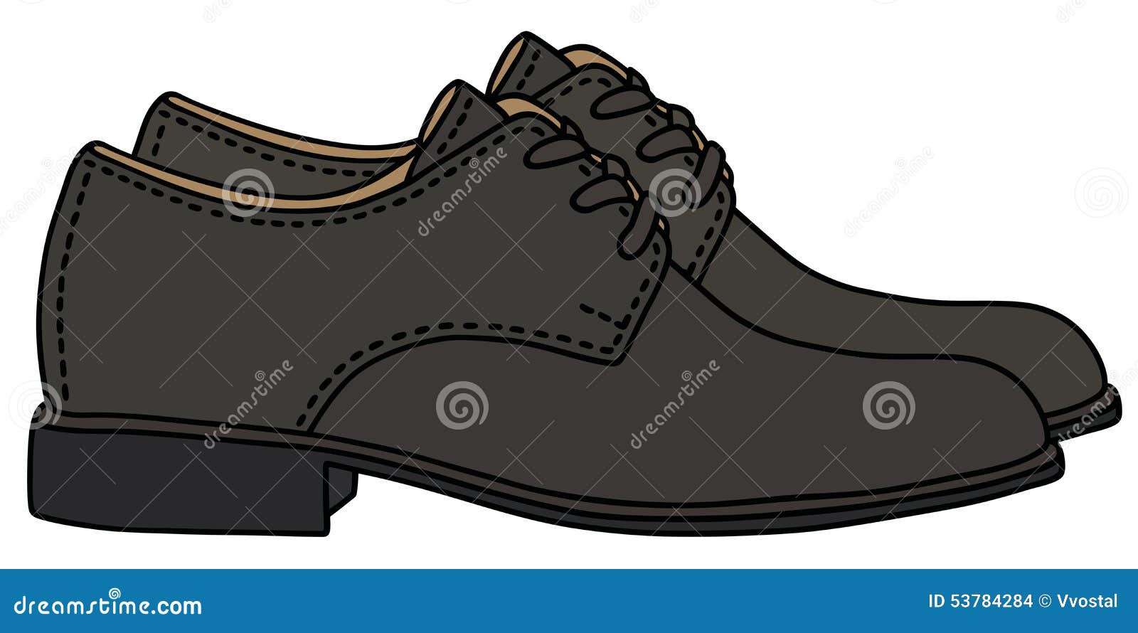 Estilo De Zapato Clásico. Conjunto De Hombre De Cuero Zapatos Negros Y Zapatos  Negros De Cuero Mujer Ilustraciones svg, vectoriales, clip art vectorizado  libre de derechos. Image 46959388