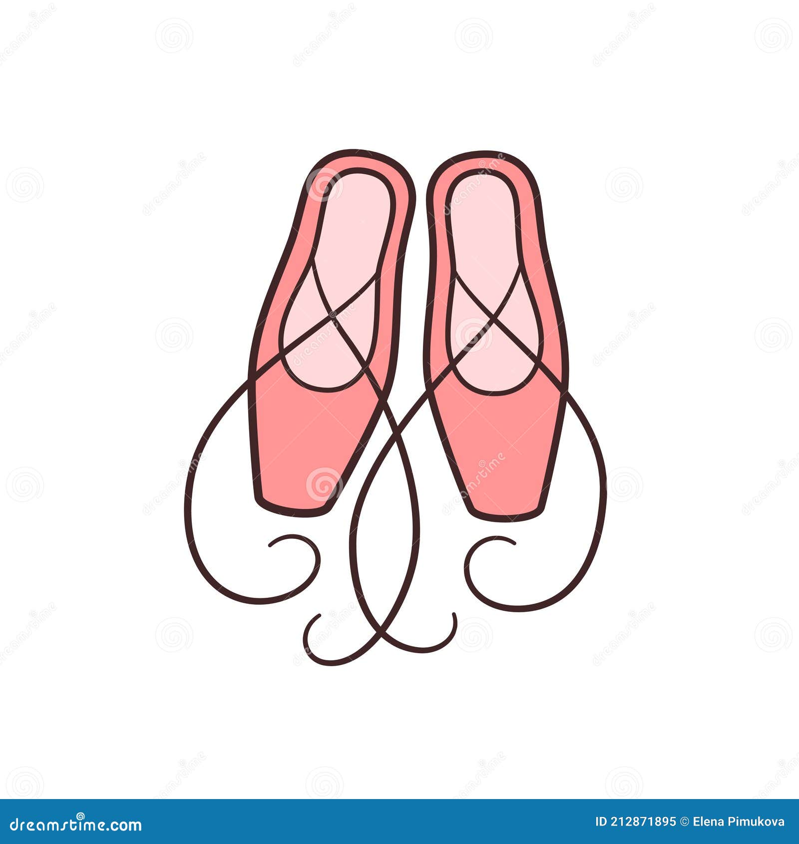 Capitán Brie Doctor en Filosofía trabajo Zapatos De Punta De Ballet. Accesorios De Bailarina Ilustraciones  Vectoriales Aisladas En Estilo Doodle Ilustración del Vector - Ilustración  de aislado, colgante: 212871895