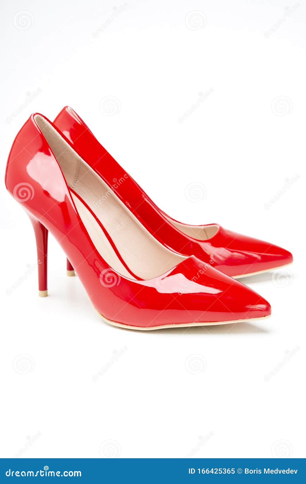 Zapatos De Tacón De Las Mujeres Color Imagen de archivo - Imagen de rojo, fashionable: 166425365