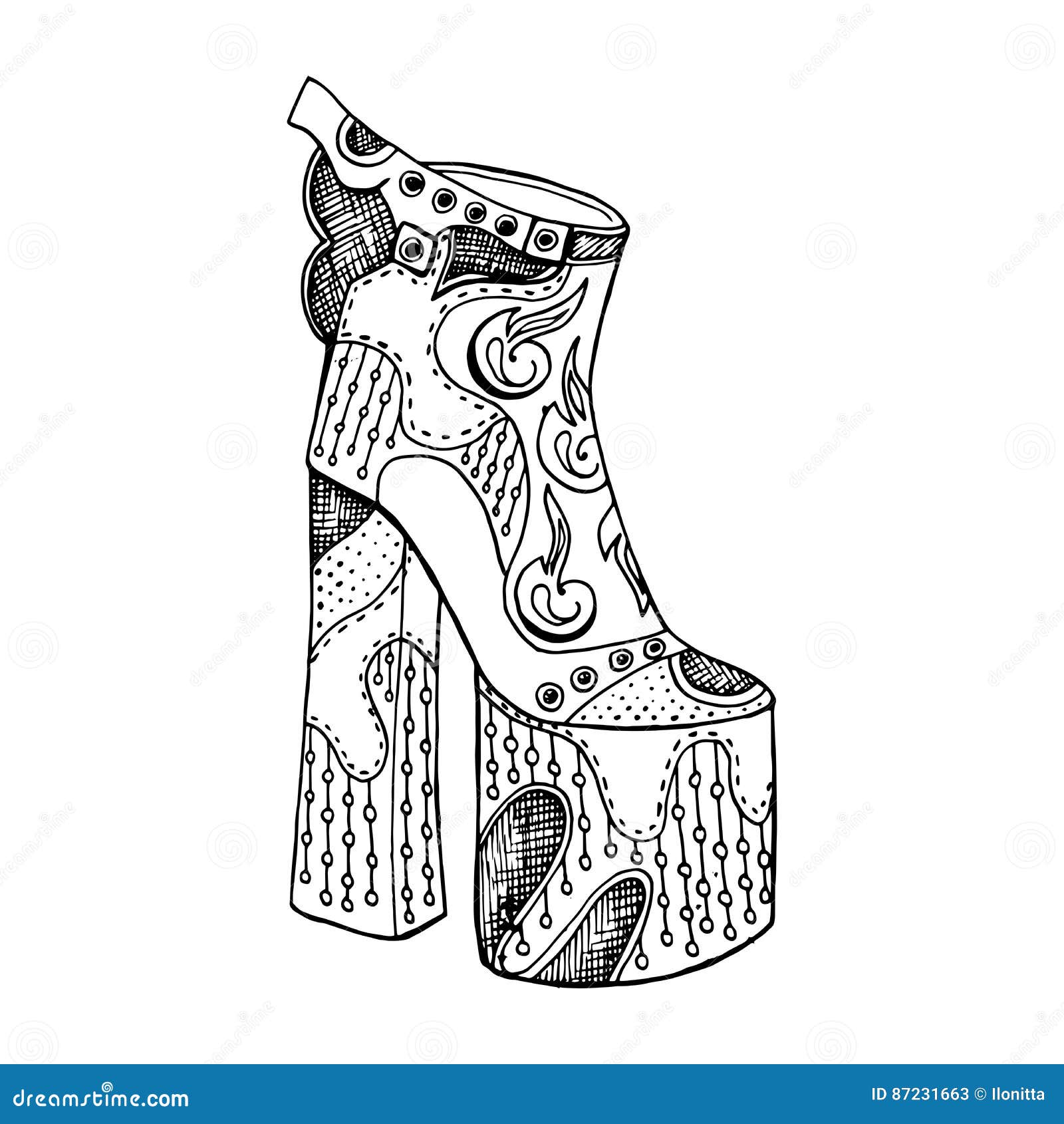 Aptitud atómico Pef Zapatos De Tacón Alto Para La Mujer Forme Las Ilustraciones Del Calzado En  Terraplén De Modelo Del Estilo Del Zapato Ilustración del Vector -  Ilustración de objeto, aislado: 87231663