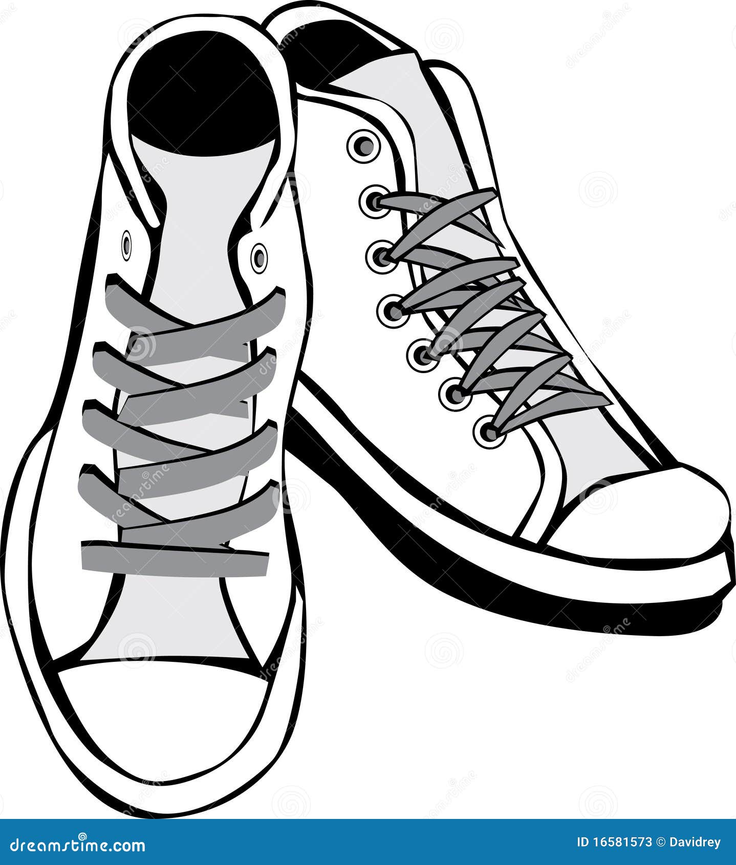Zapatos tenis ilustración del vector. Ilustración de historieta - 16581573
