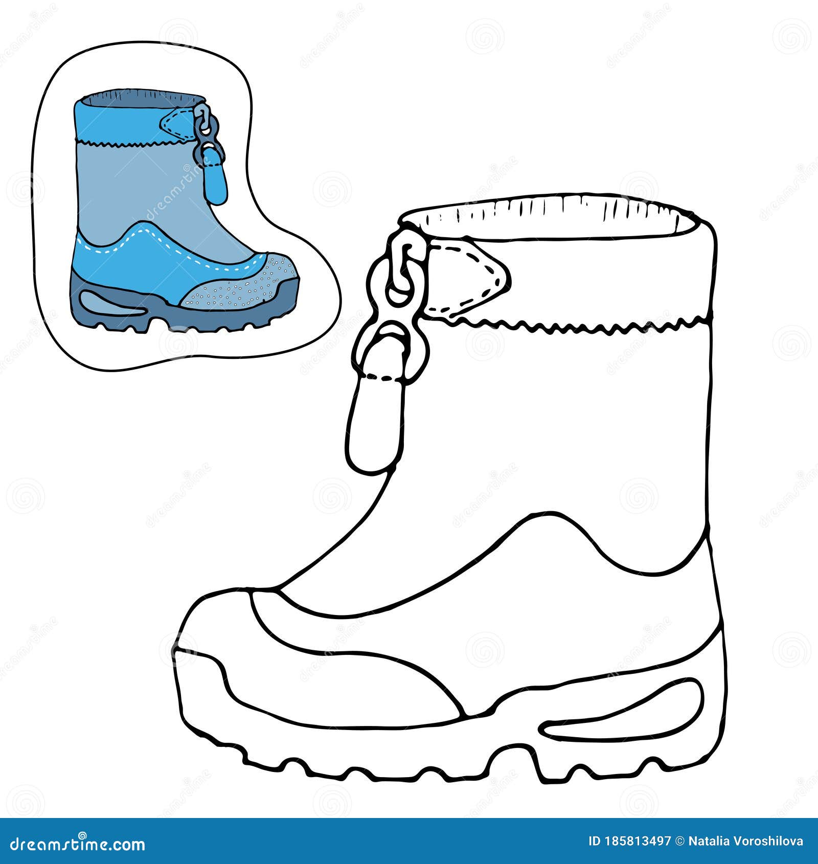 Zapatos Y Botas. Dibujo Vectorial De Esquema Simple Ilustración del Vector - Ilustración de zapato, plano: 185813497 Zapatos Y Botas. Dibujo Vectorial De Esquema Simple Ilustración del Vector - Ilustración de zapato, plano: 185813497