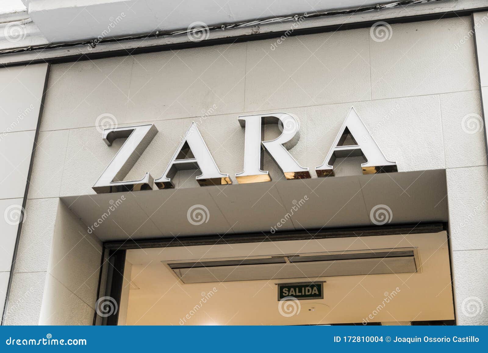 Zara storefront in Spain editorial stock image. Image of coruna - 172810004