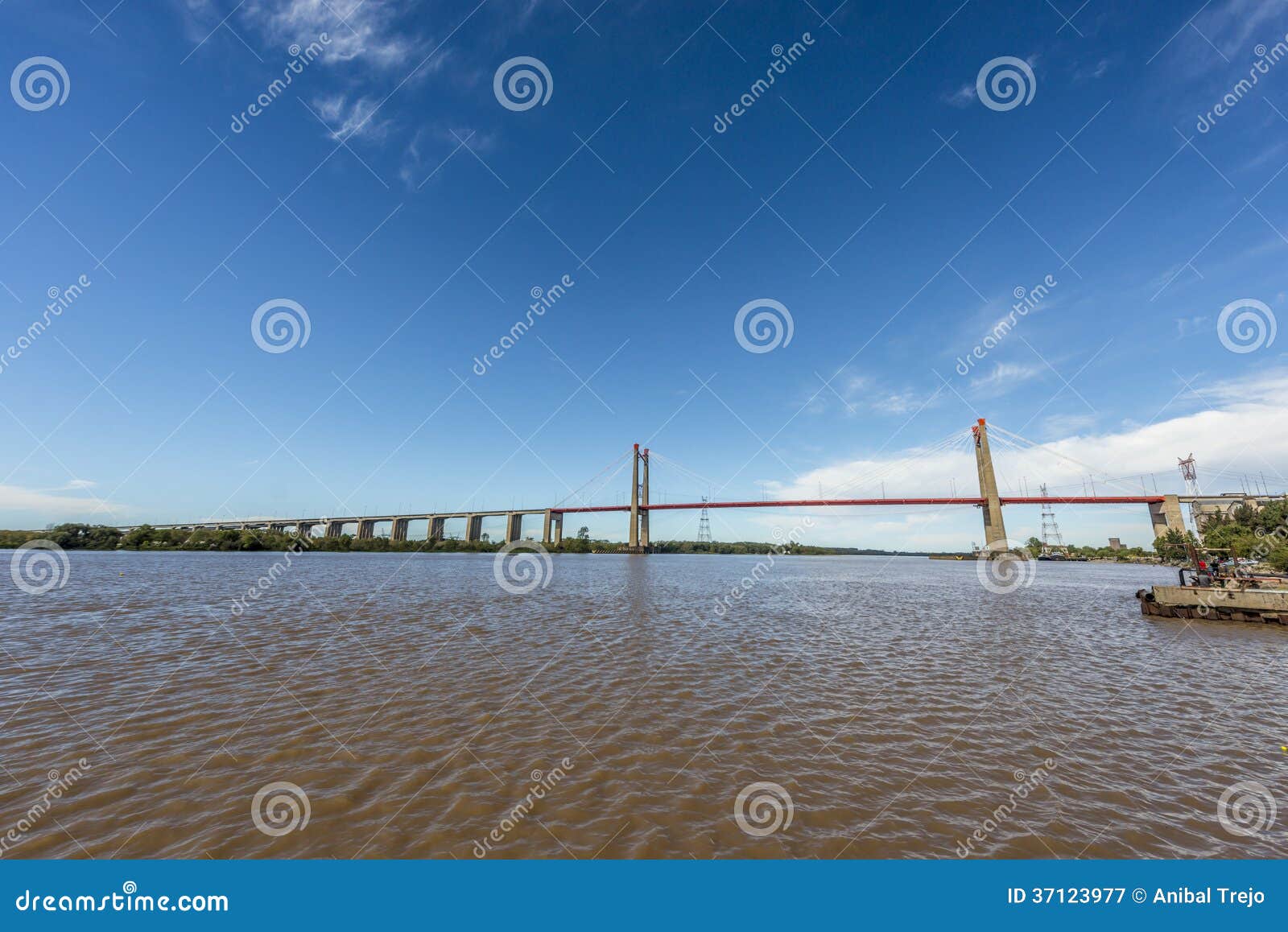 zarate brazo largo bridge, entre rios, argentina