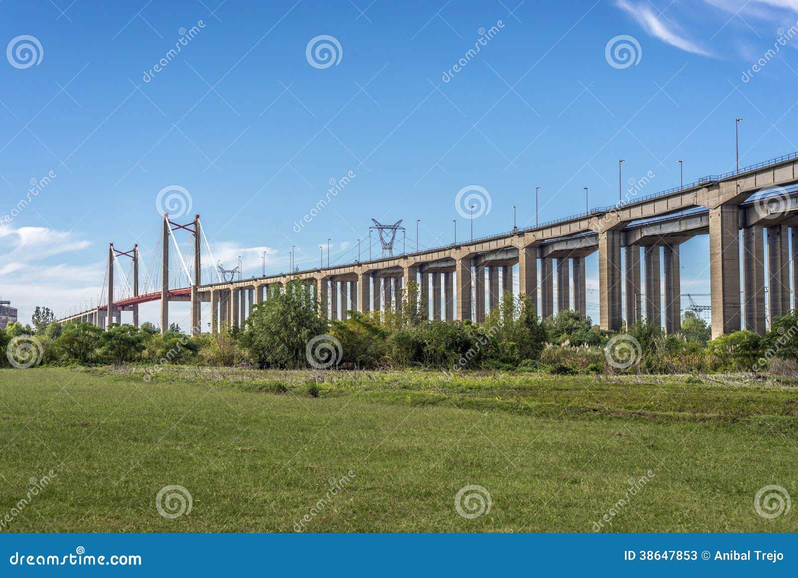 zarate brazo largo bridge, entre rios, argentina