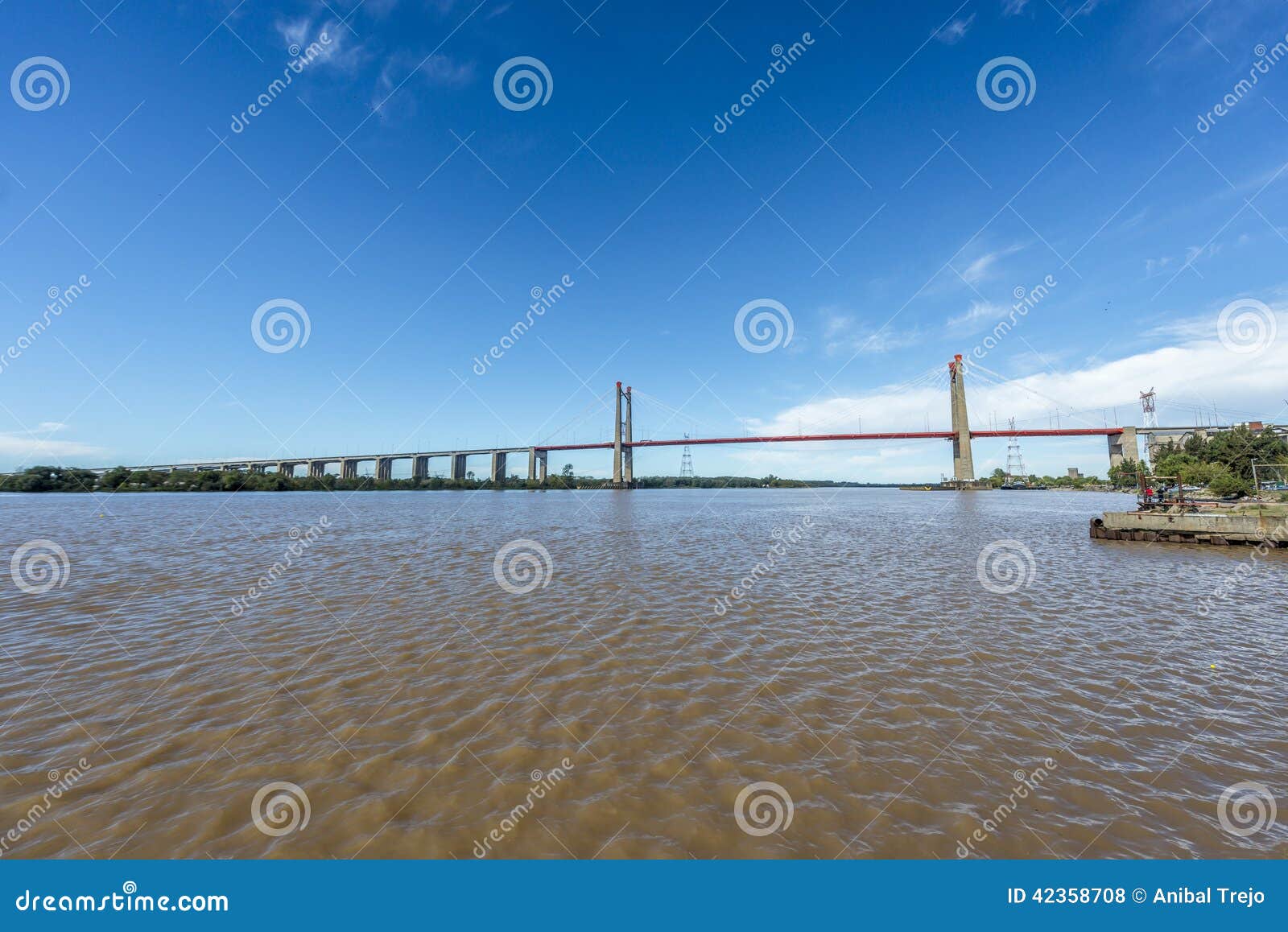 zarate brazo largo bridge, entre rios, argentina